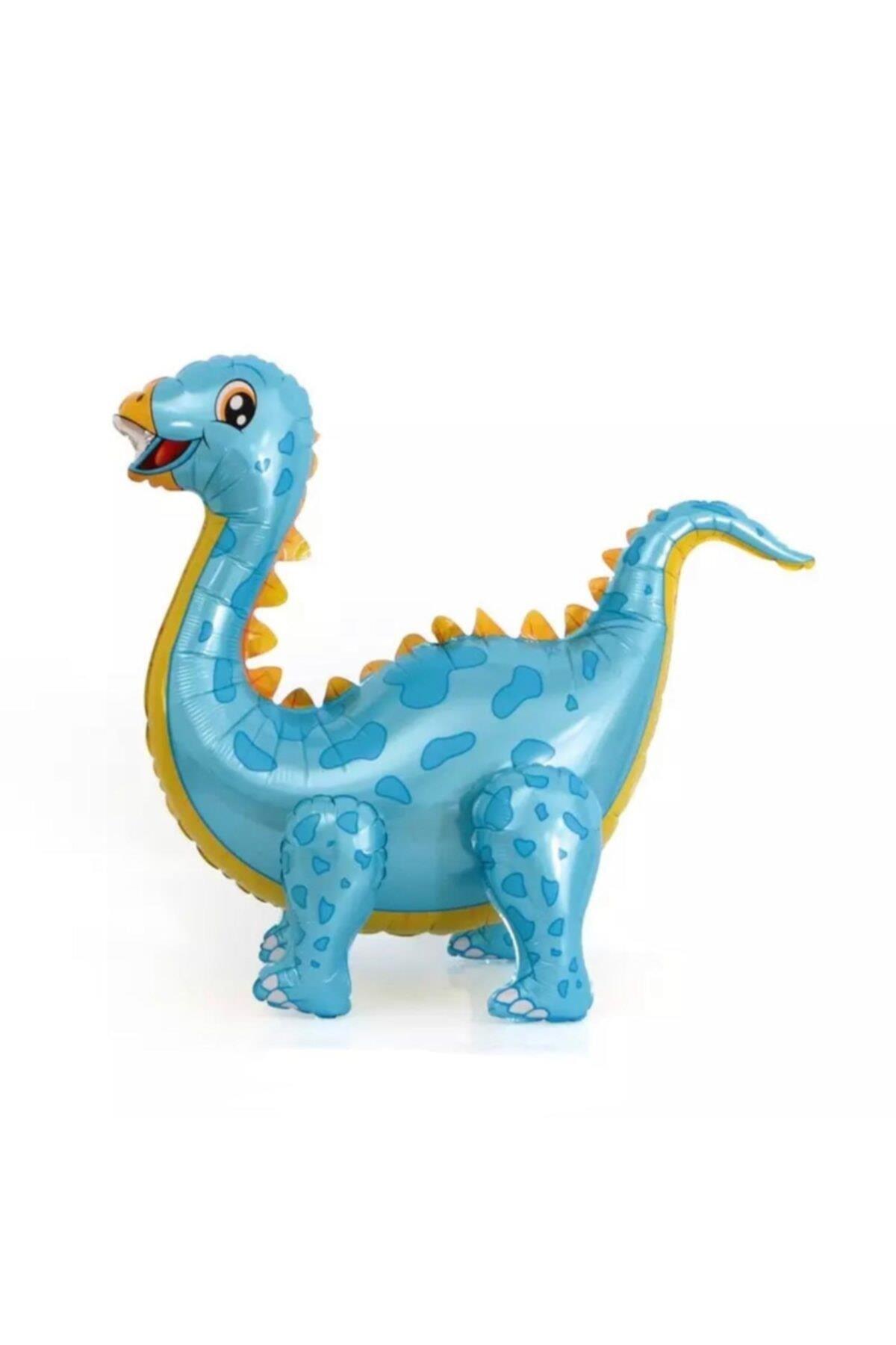 4d Dev Mavi Stegosaurus Dinazor Airwalker Yürüyen Folyo Balon 57,5-92cm Doğum Günü Parti