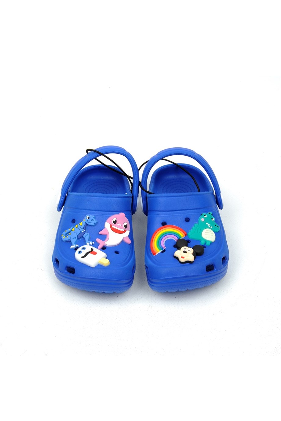 Crocs Tarz Model Sandalet Terlik Mickey Dinazor Süslü Erkek Çocuk Saks Mavi