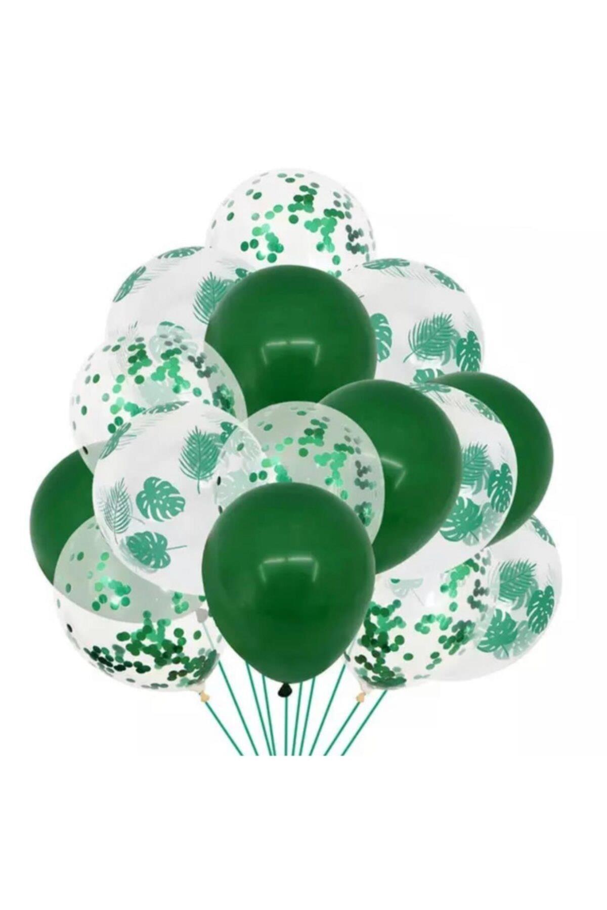 Dinazor Safari Konsept Parti Doğum Günü Helyum 12 Li 3d Pullu Balon Set