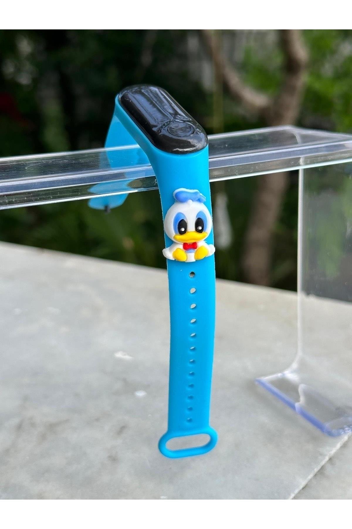 Donald duck mavi ördek led ekran dokunmatik erkek çocuk saati
