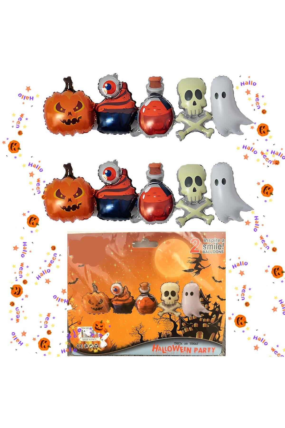 İthal 3 boyutlu büyük halloween cadılar bayramı parti konsept folyo balon hayalet balkabağı iskelet
