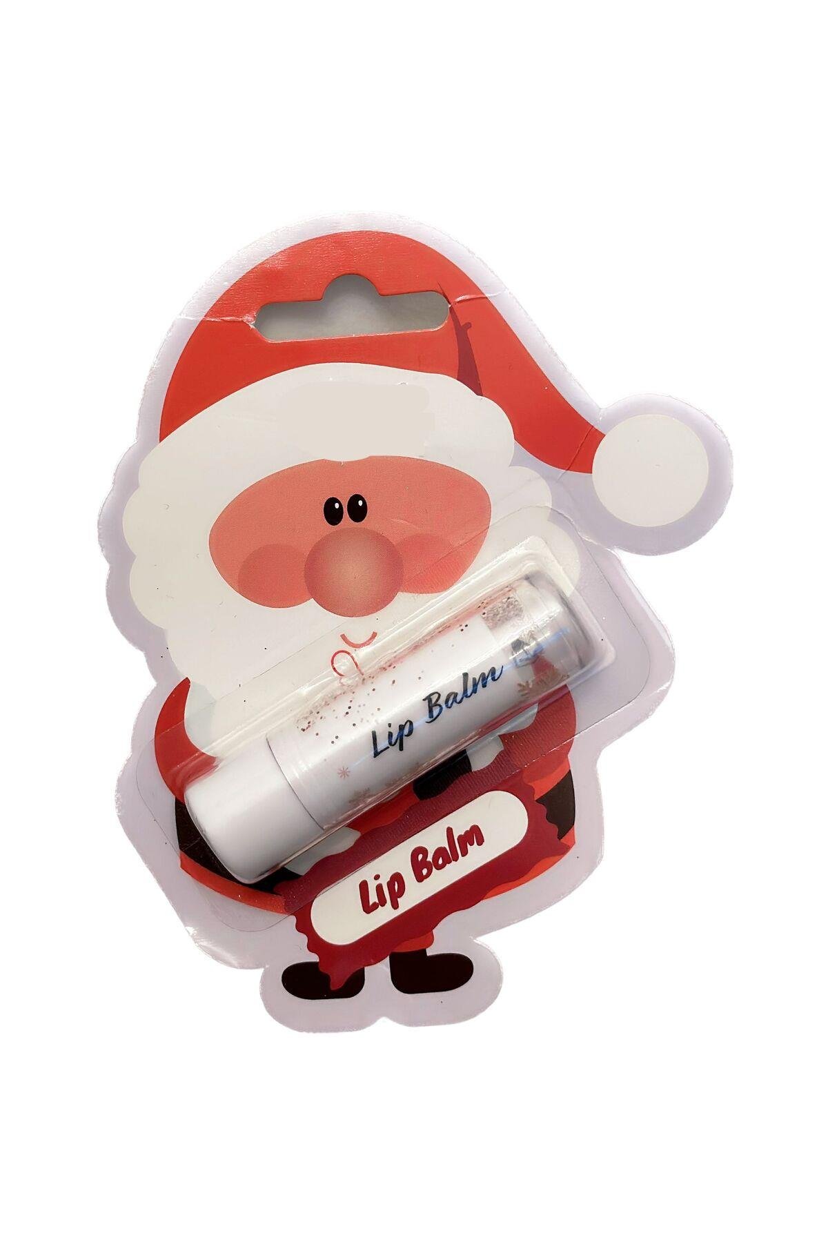 İthal Alman kalitesi nar kokulu yeni yıl Noel baba hediyelik kutulu lip balm dudak kremi