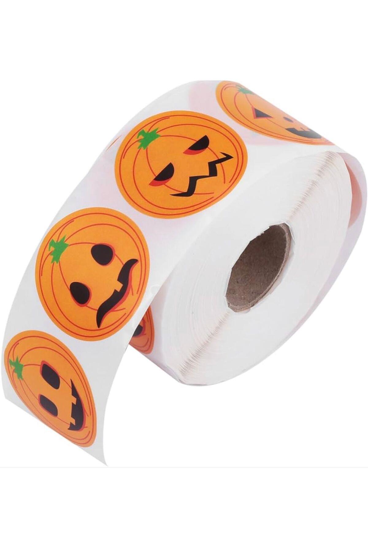 İthal cadılar Bayramı halloween yuvarlak hediye paketi süs sticker parti etiket seti