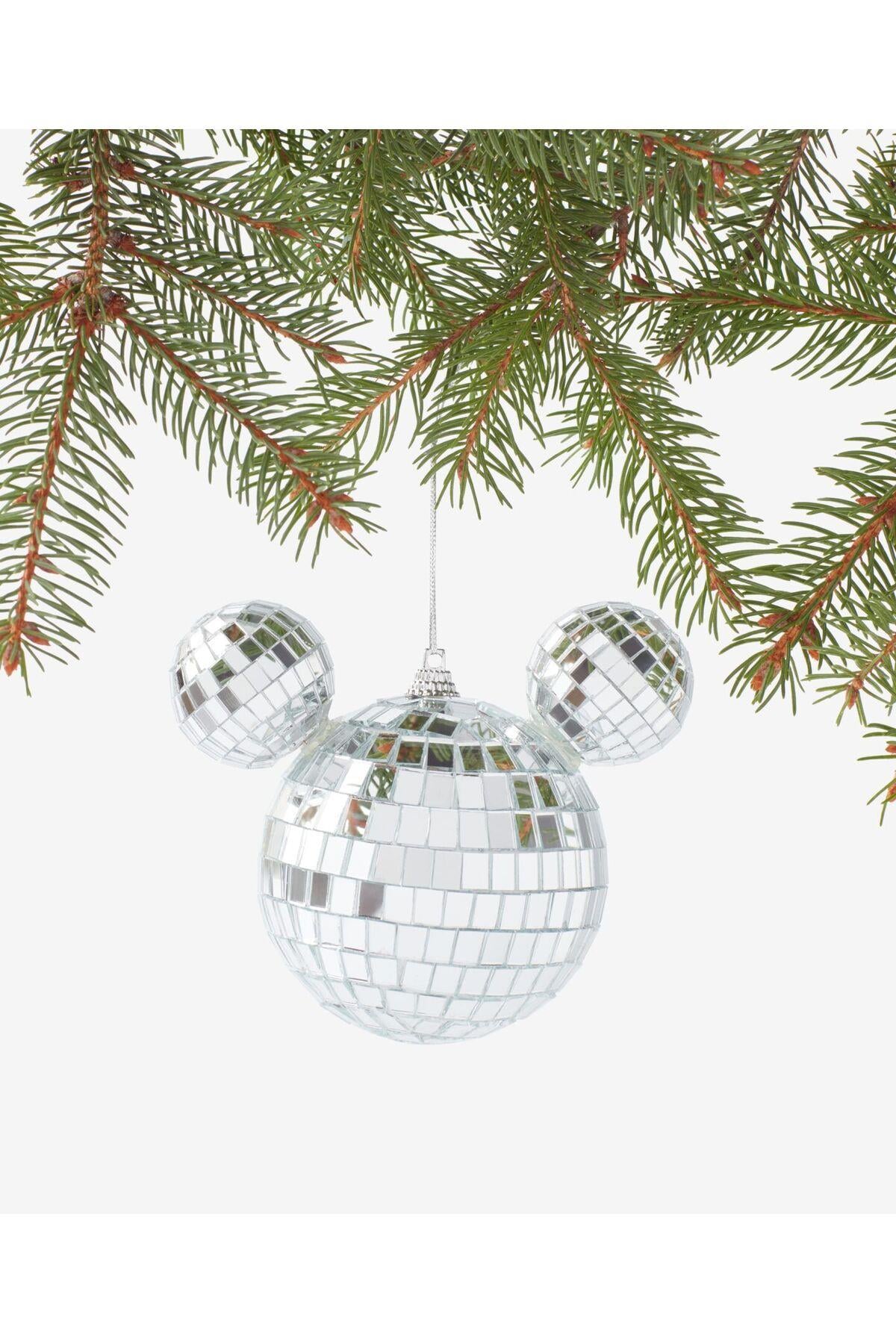 İthal Disney Mickey koleksiyonluk büyük boy aynalı disco topu çam ağacı yılbaşı dekorasyon ağaç süsü