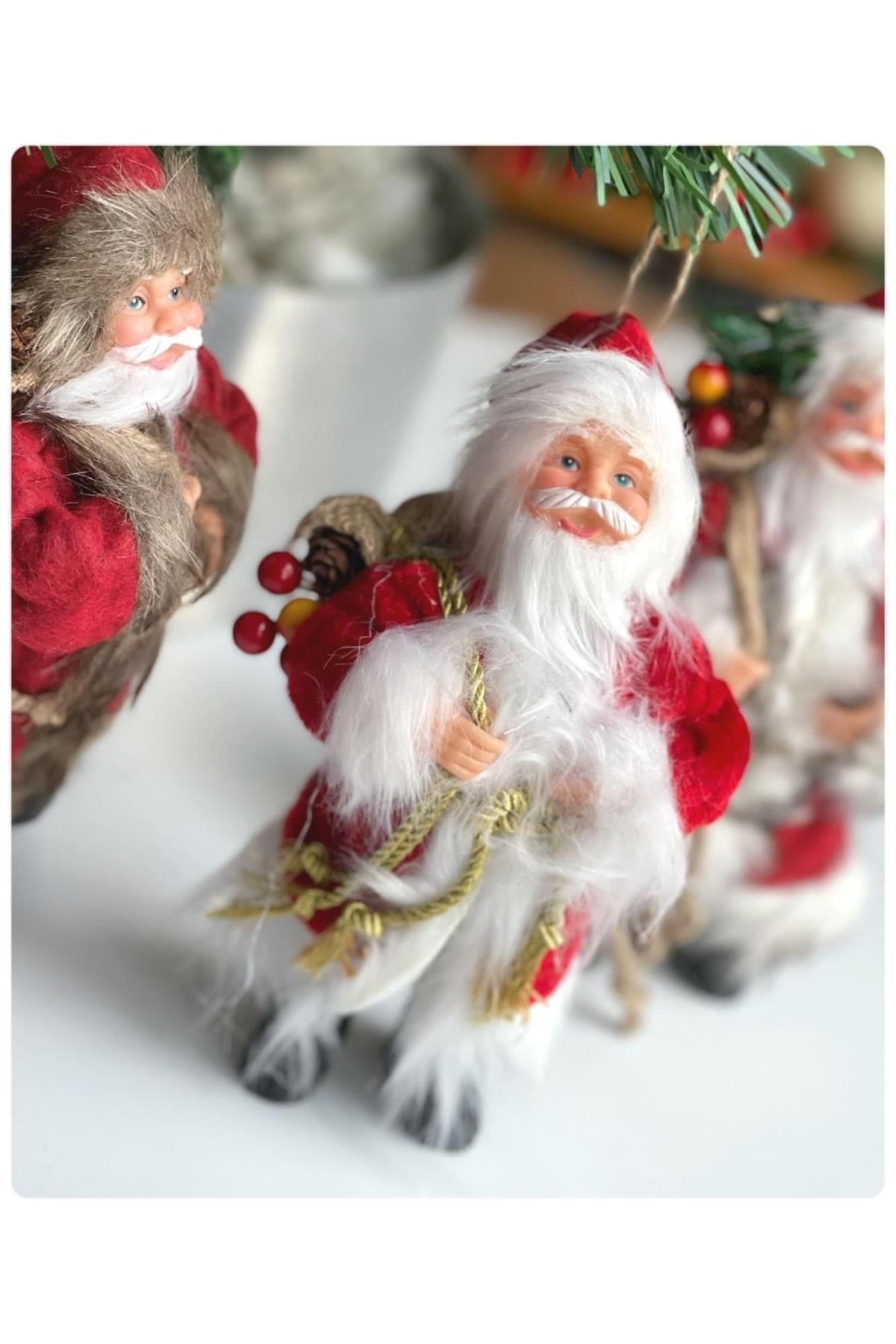 Ithal Koleksiyonluk Yılbaşı Lüks Sevimli Noel Baba Oyuncak Çam Ağacı Süsü Dekor Biblo