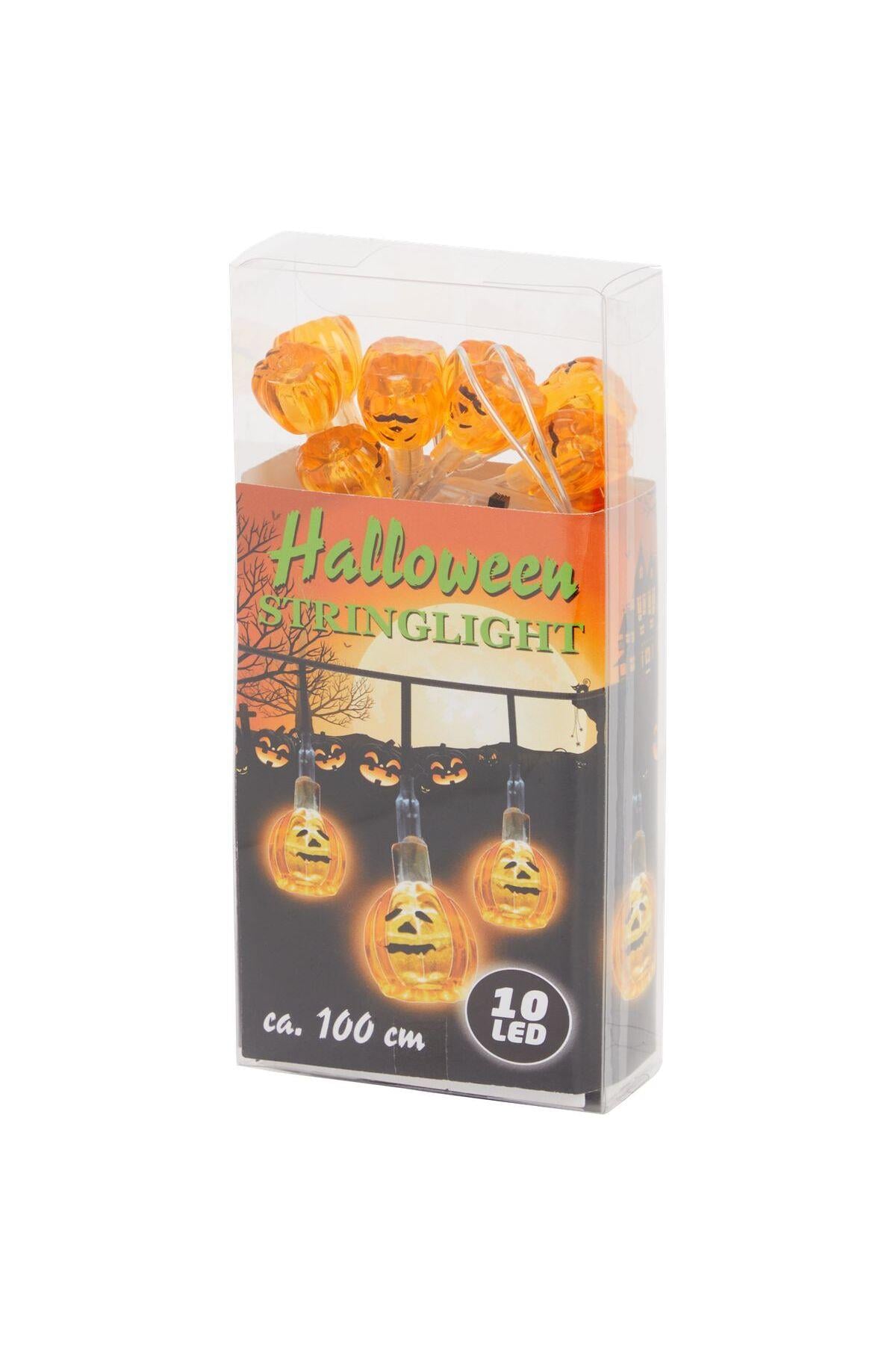 İthal lüks bal kabağı şekilli led ışık kablo süs cadılar partisi halloween