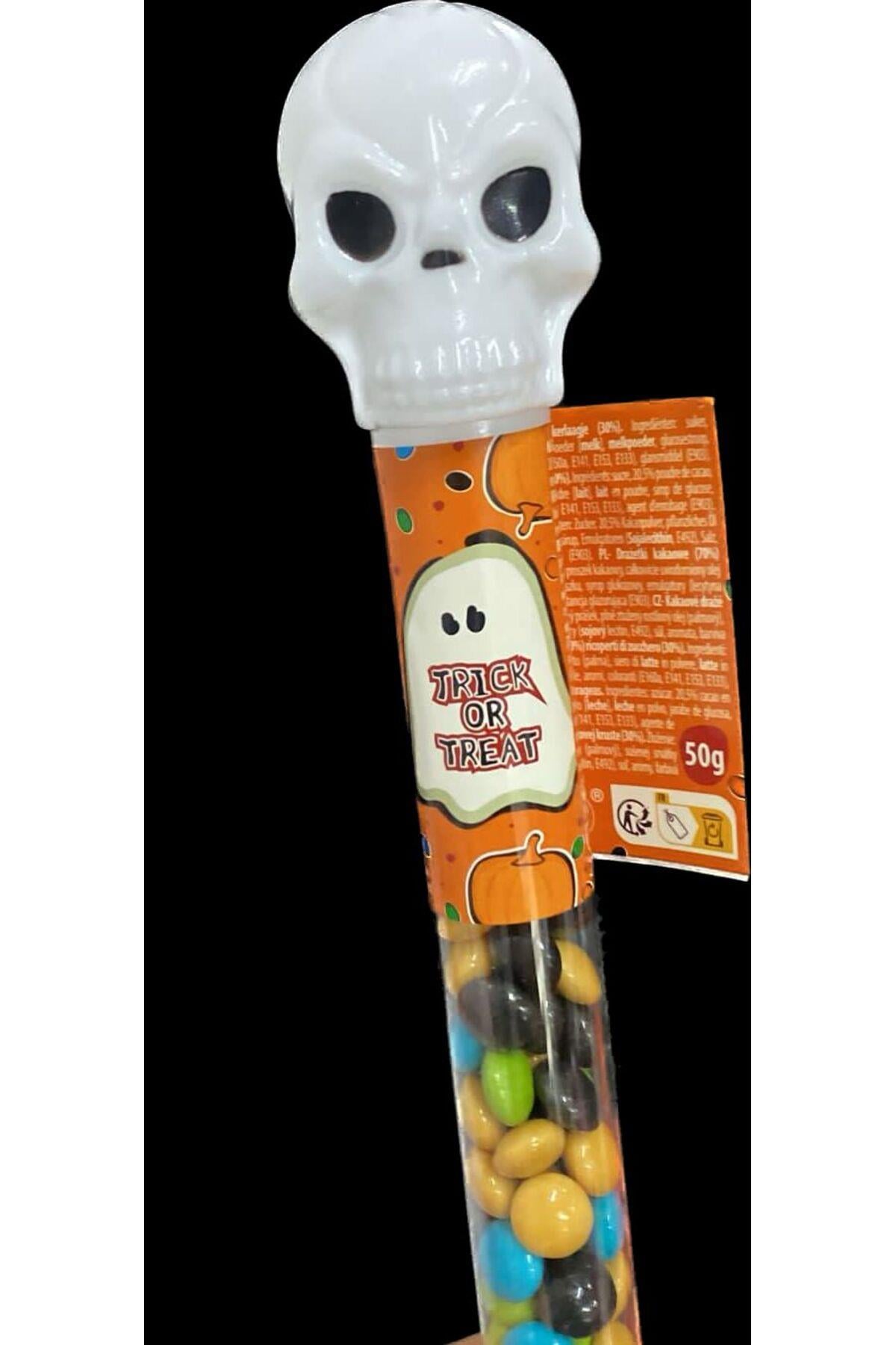 İthal lüks beckys çikolata draje boninon şeker halloween cadılar bayramı kuru kafa kutu