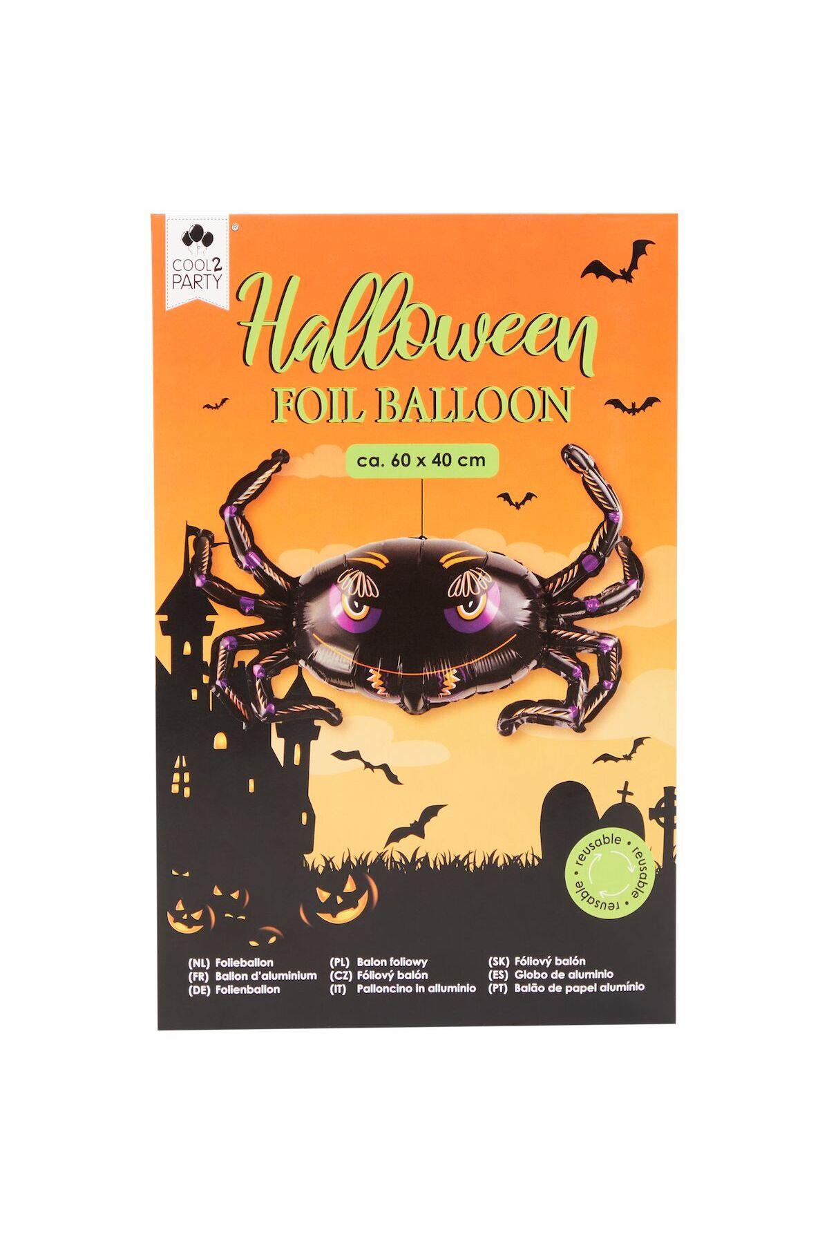 İthal lüks cadılar bayramı halloween dev büyük örümcek plastik balon askılı tekrar kullanılabilir
