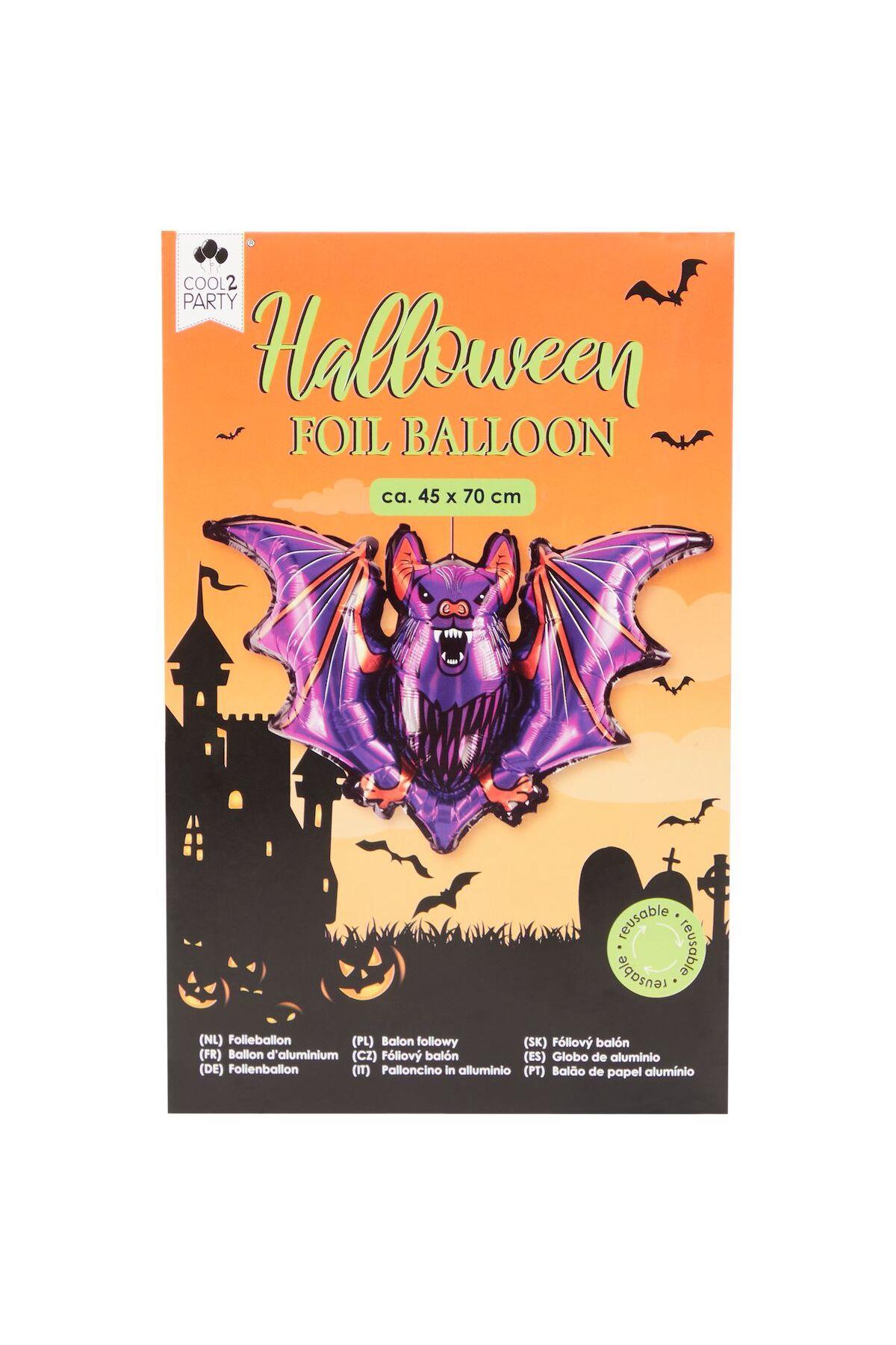 İthal lüks cadılar bayramı halloween dev büyük yarasa plastik balon askılı tekrar kullanılabilir