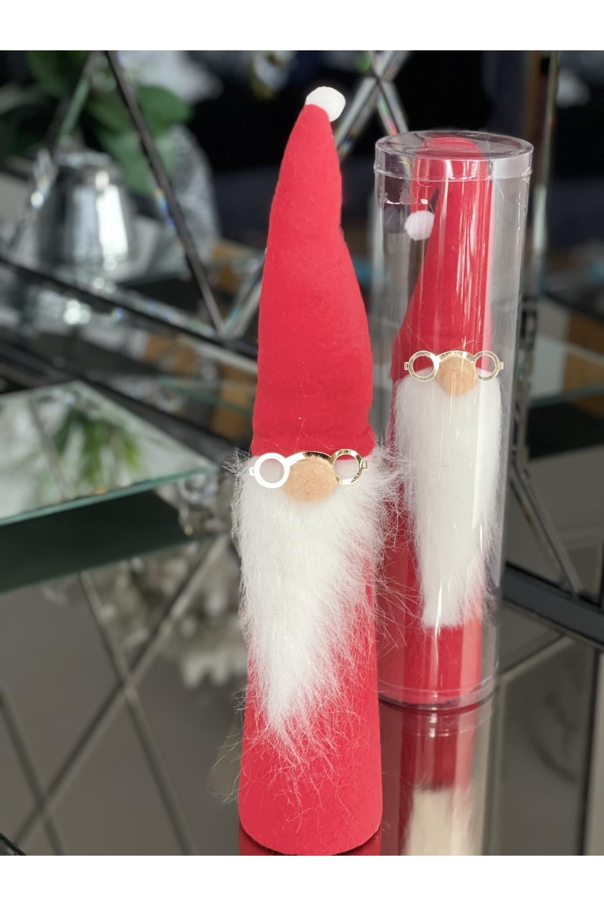 Ithal Lüks Hediyelik Kutulu Sevimli Büyük Noel Baba Dekorasyon Biblo Heykel