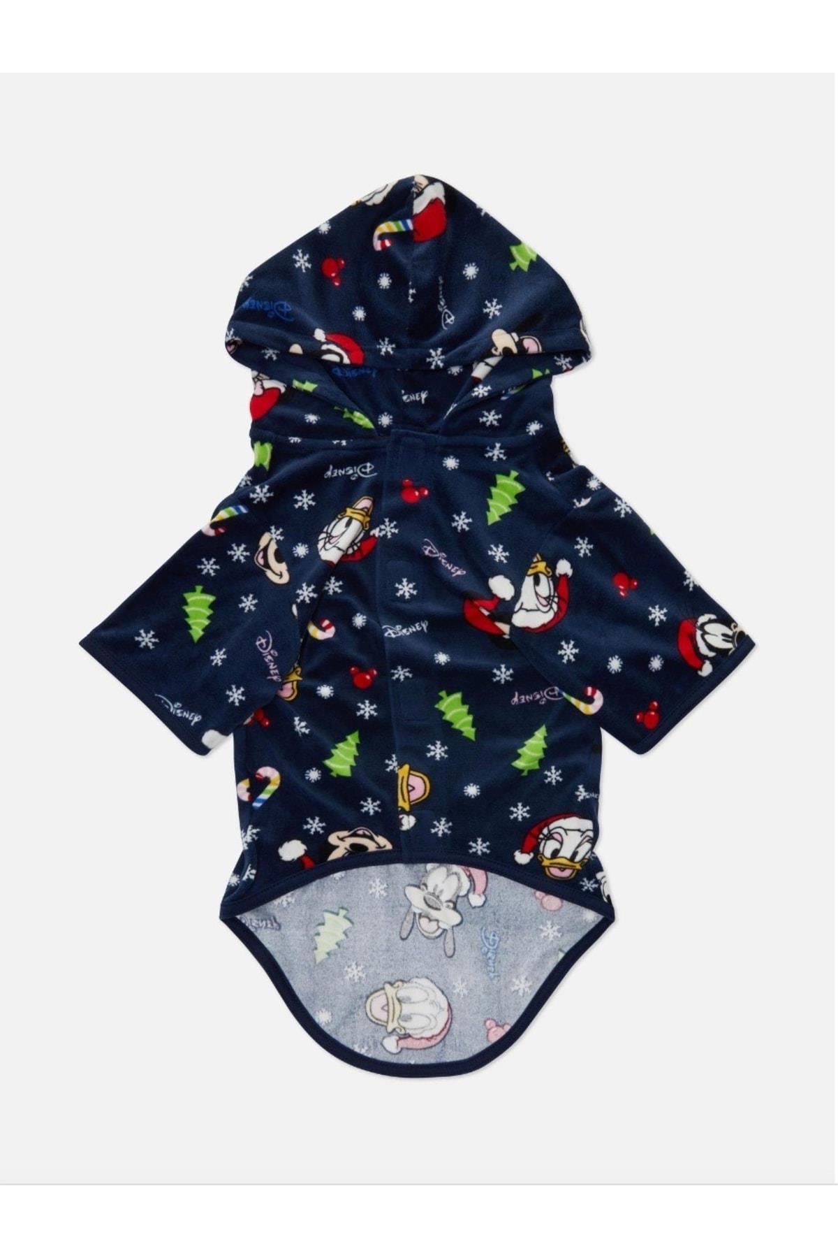 Ithal Orijinal Disney Yılbaşı Temalı Mickey Mouse Donald Goofy Evcil Hayvan Köpek Kostüm Elbise