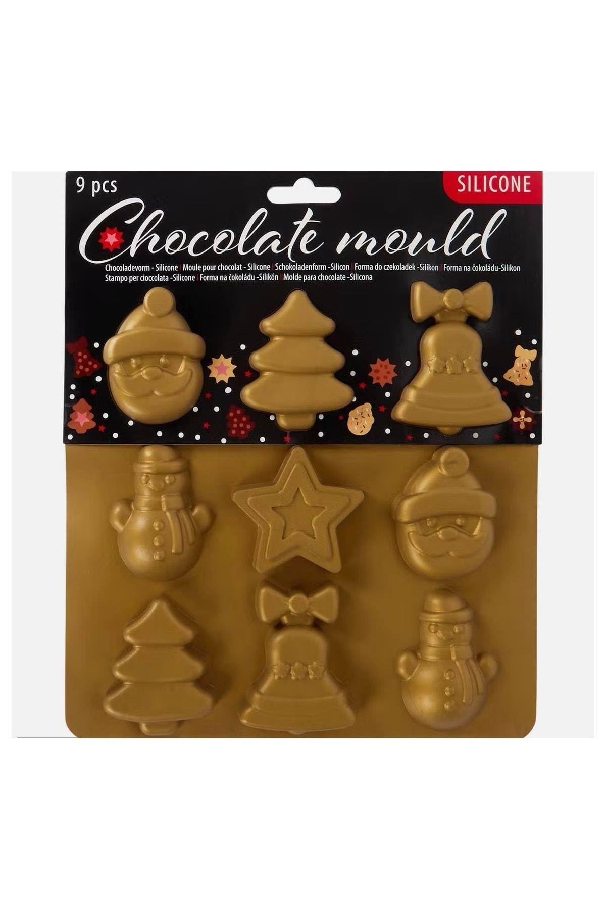 Ithal Yılbaşı Çam Ağacı Zil Kardan Adam Noel Baba Silikon Kek Pasta Çikolata Pişirme Kalıbı