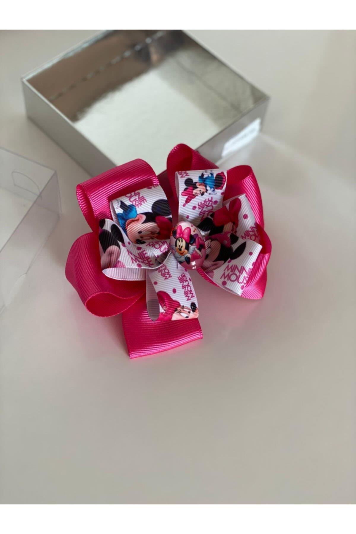 Mini Mouse Kız Çocuk Bebek Doğum Günü Hediye Pensli Toka