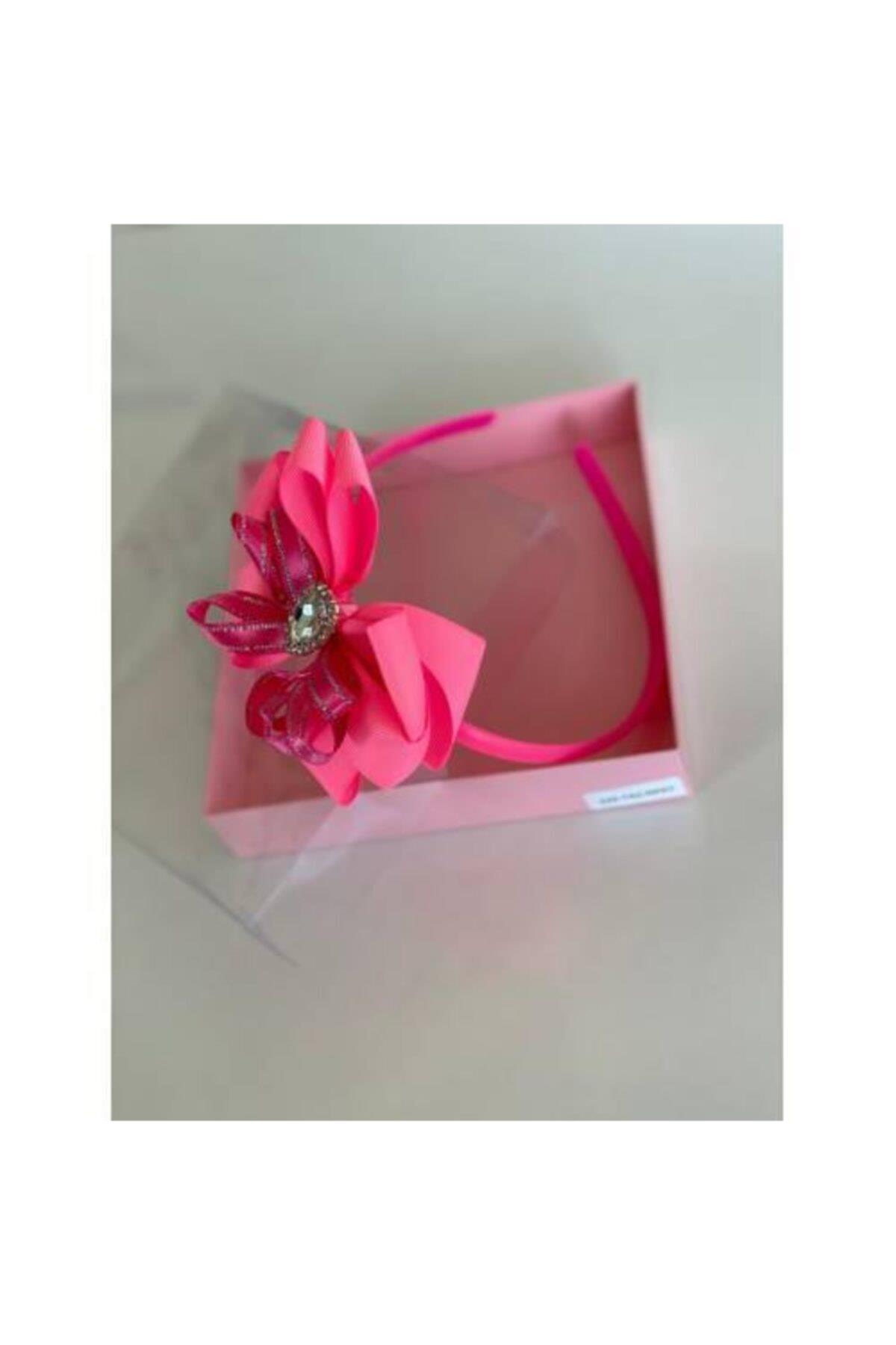 Neon Pembe Kristal Taşlı Anne Kız Çocuk Bebek Hediye Kına Düğün Taç
