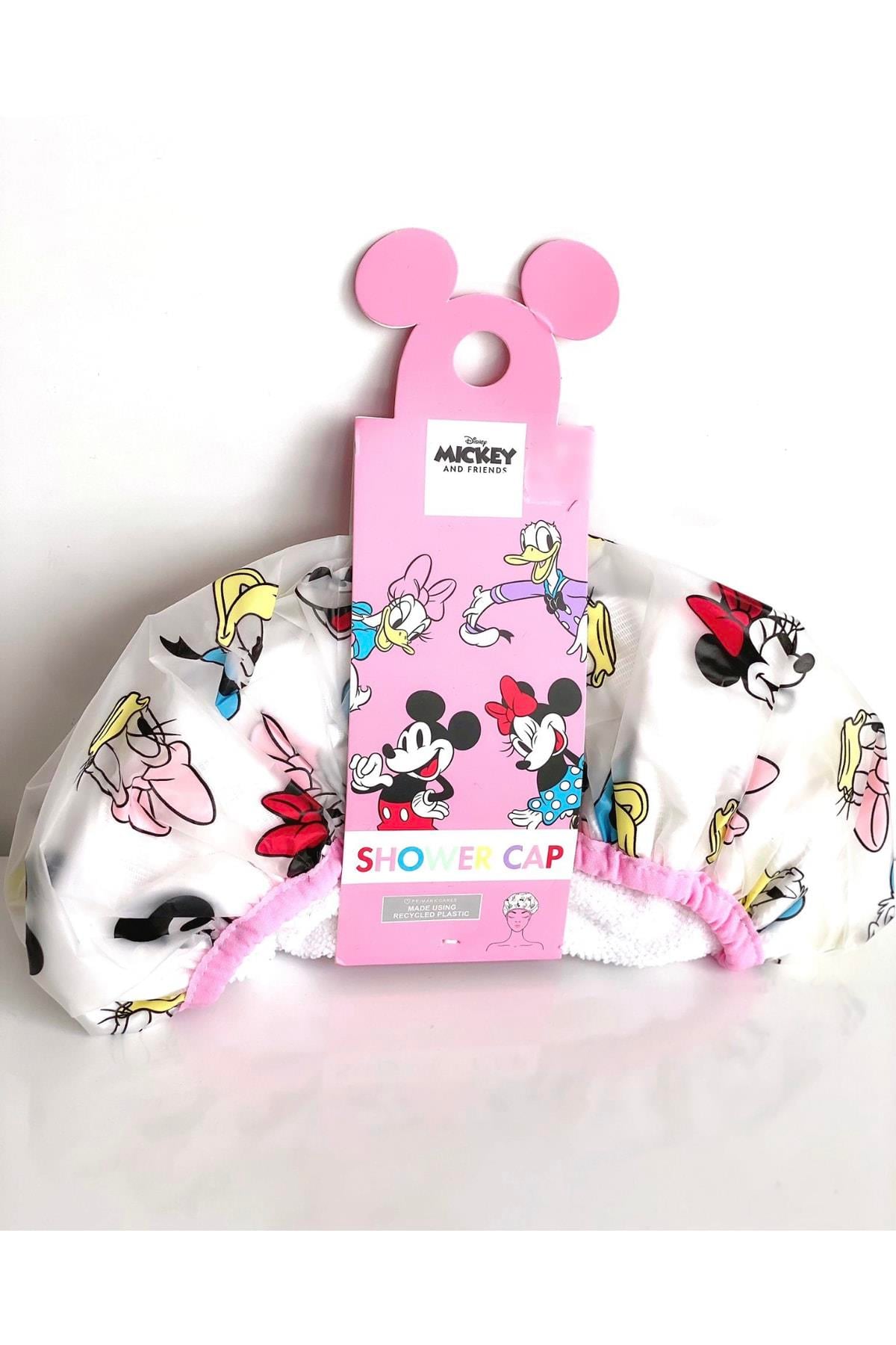 Orijinal Disney Mickey Minnie Mouse Havlu Kafa Saç Duş Bonesi Yetişkin