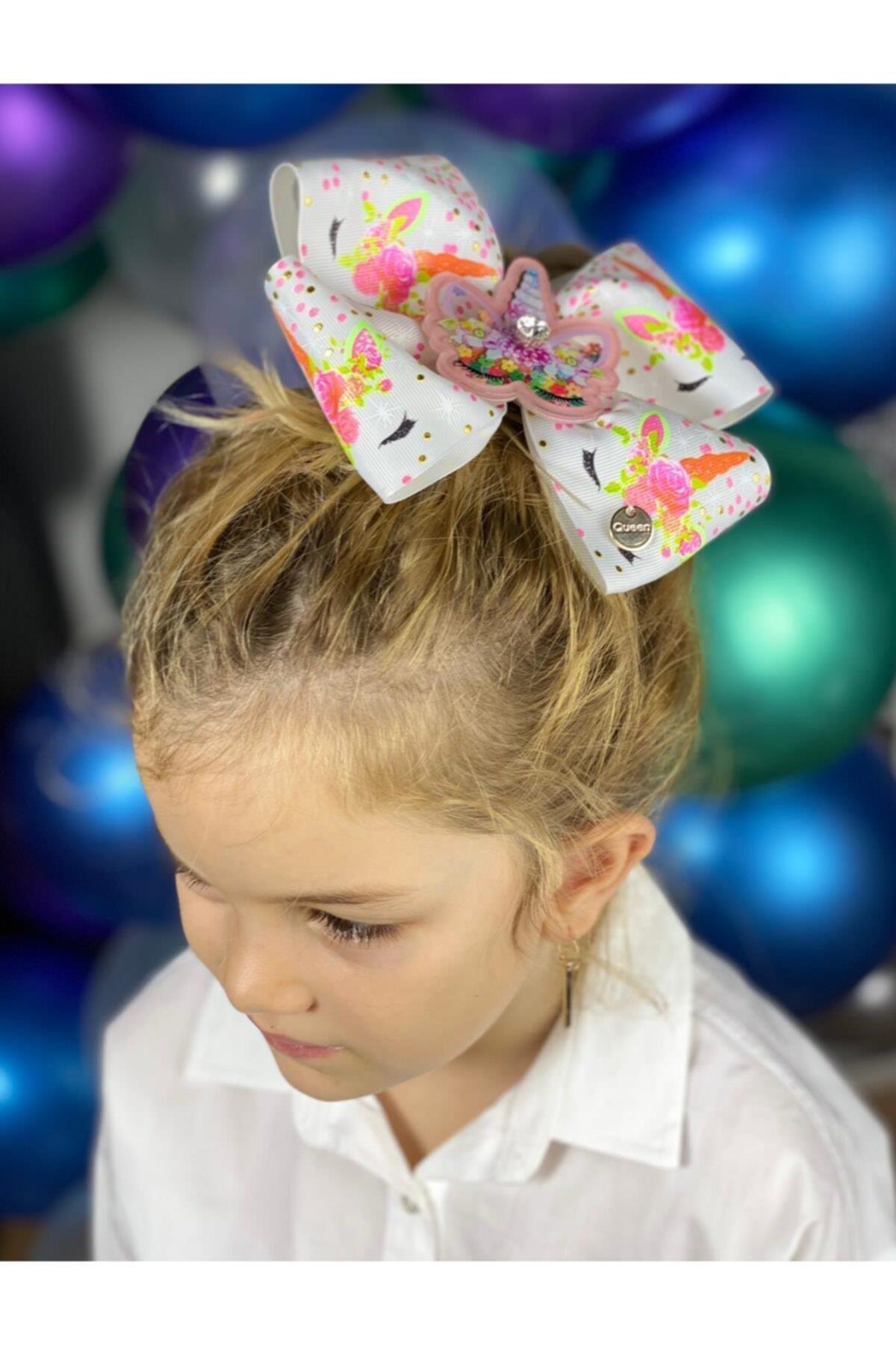Özel Tasarım Lüks Jojo Siwa Model 3 Boyutlu Hareketli Pullu Parlak Büyük Fiyonk Toka