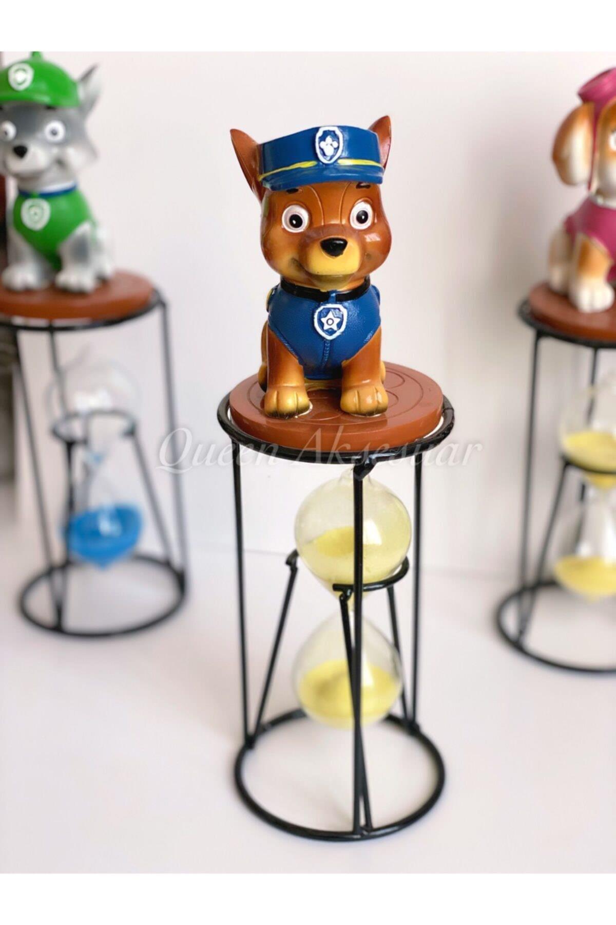 Paw Patrol Polis Köpek Chase Büyük Dekorasyon Süs Biblo Kum Saati Hediyelik
