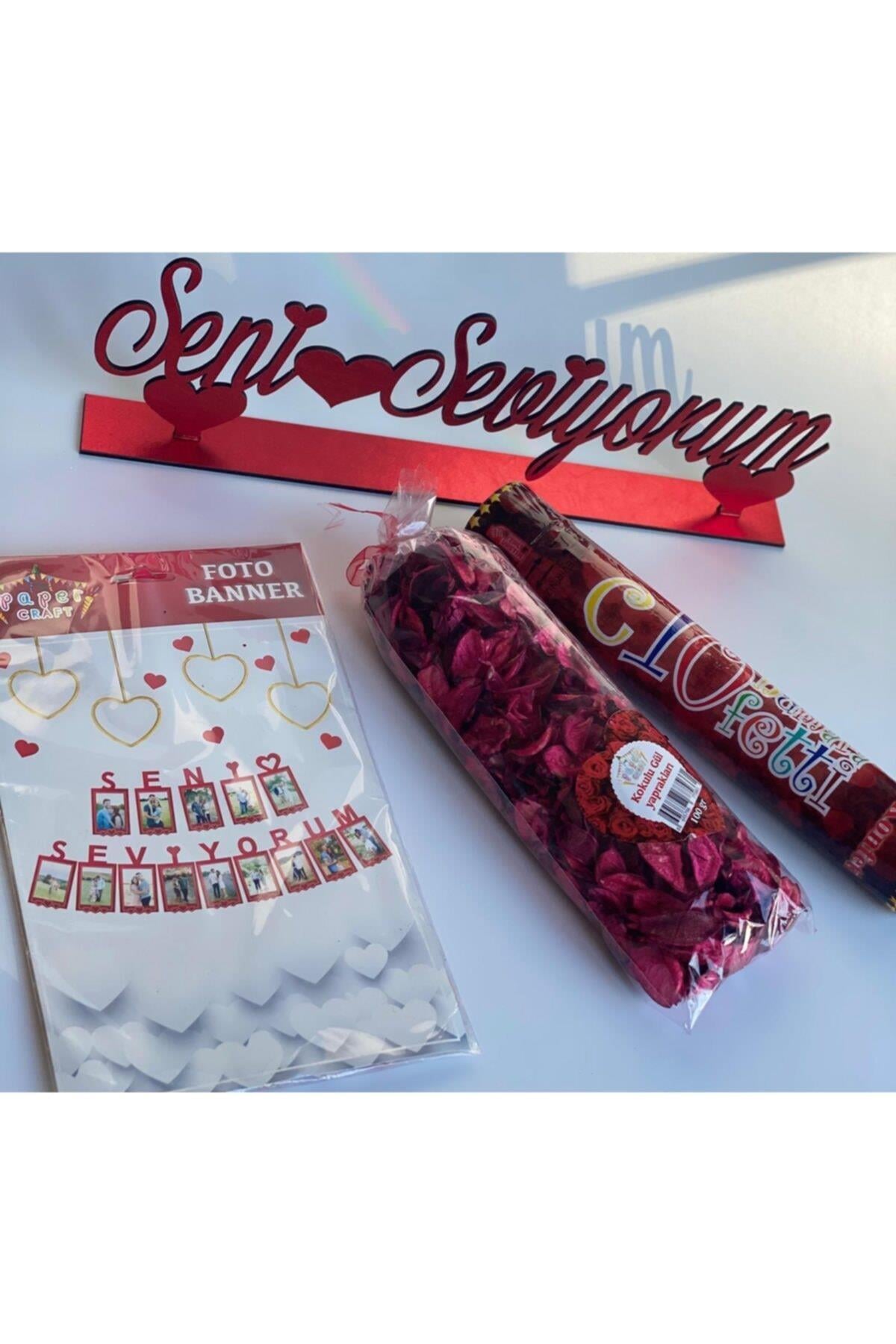 Sevgliye Özel Aşk Romantik Sofra Sunum Seti