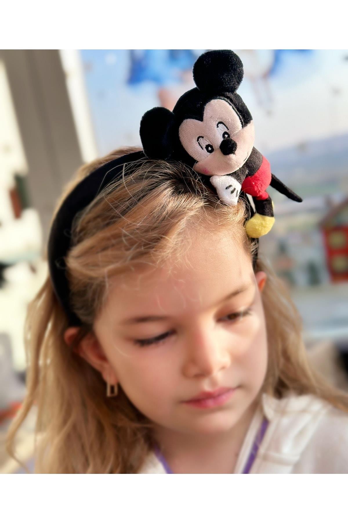 Sevimli Büyük Peluş 3d Boyutlu Oyuncak Mickey Mouse Fare Kadife Kadın Çocuk Tacı
