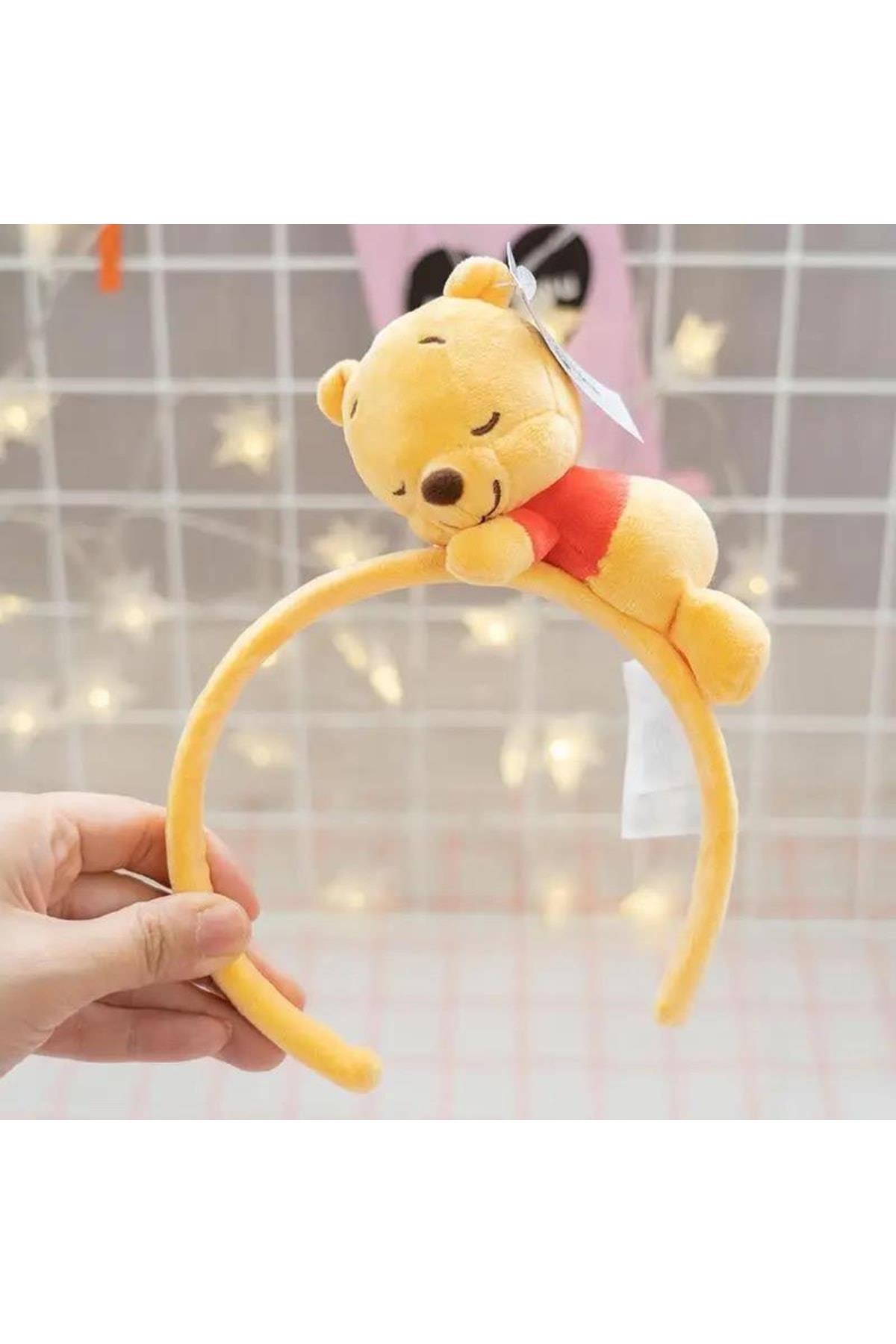Sevimli Büyük Peluş 3d Boyutlu Oyuncak Winnie The Pooh Ayıcık Kadife Kadın Çocuk Tacı Kostüm Taç