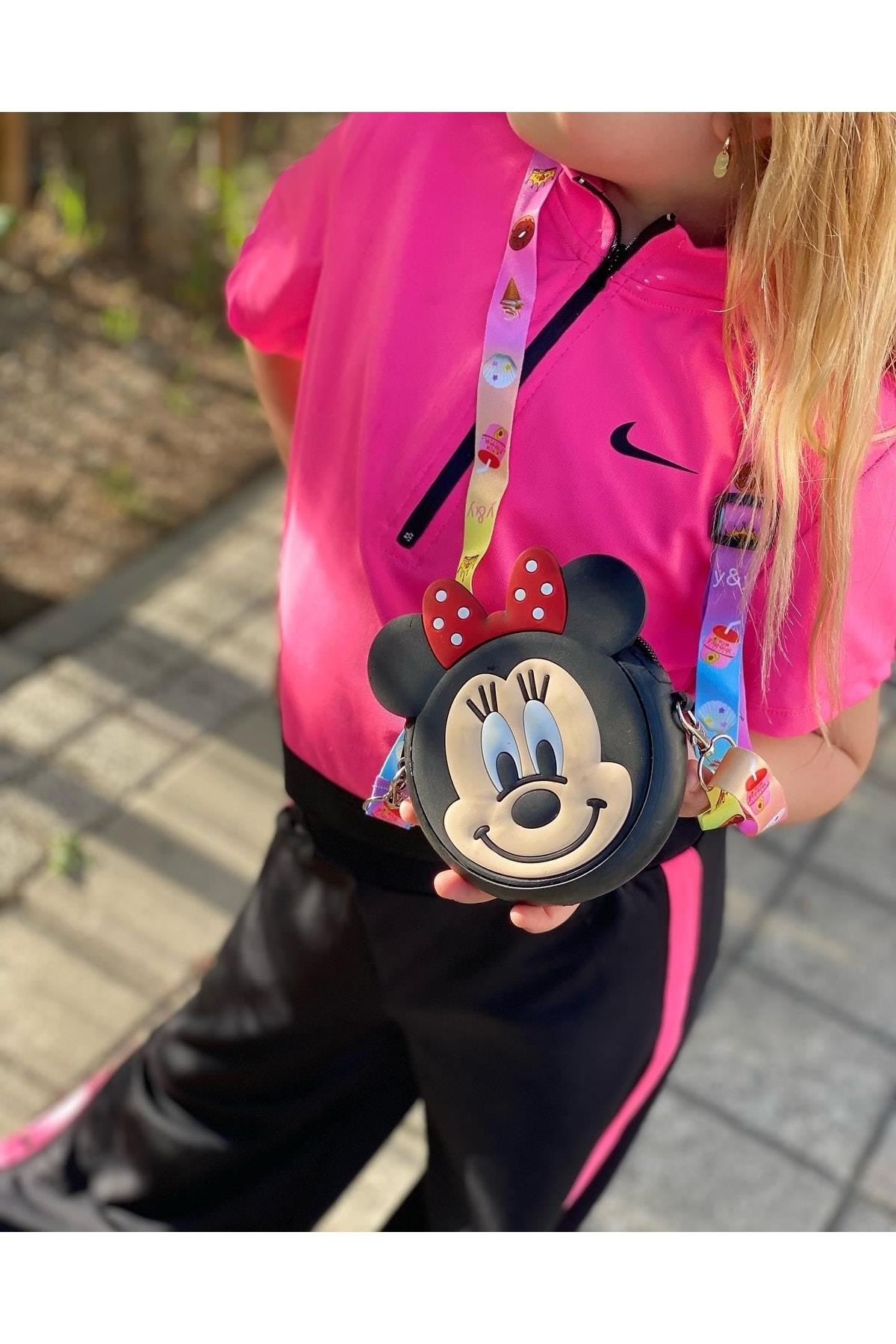 Silikon Askılı Minnie Mouse Çocuk Çantası