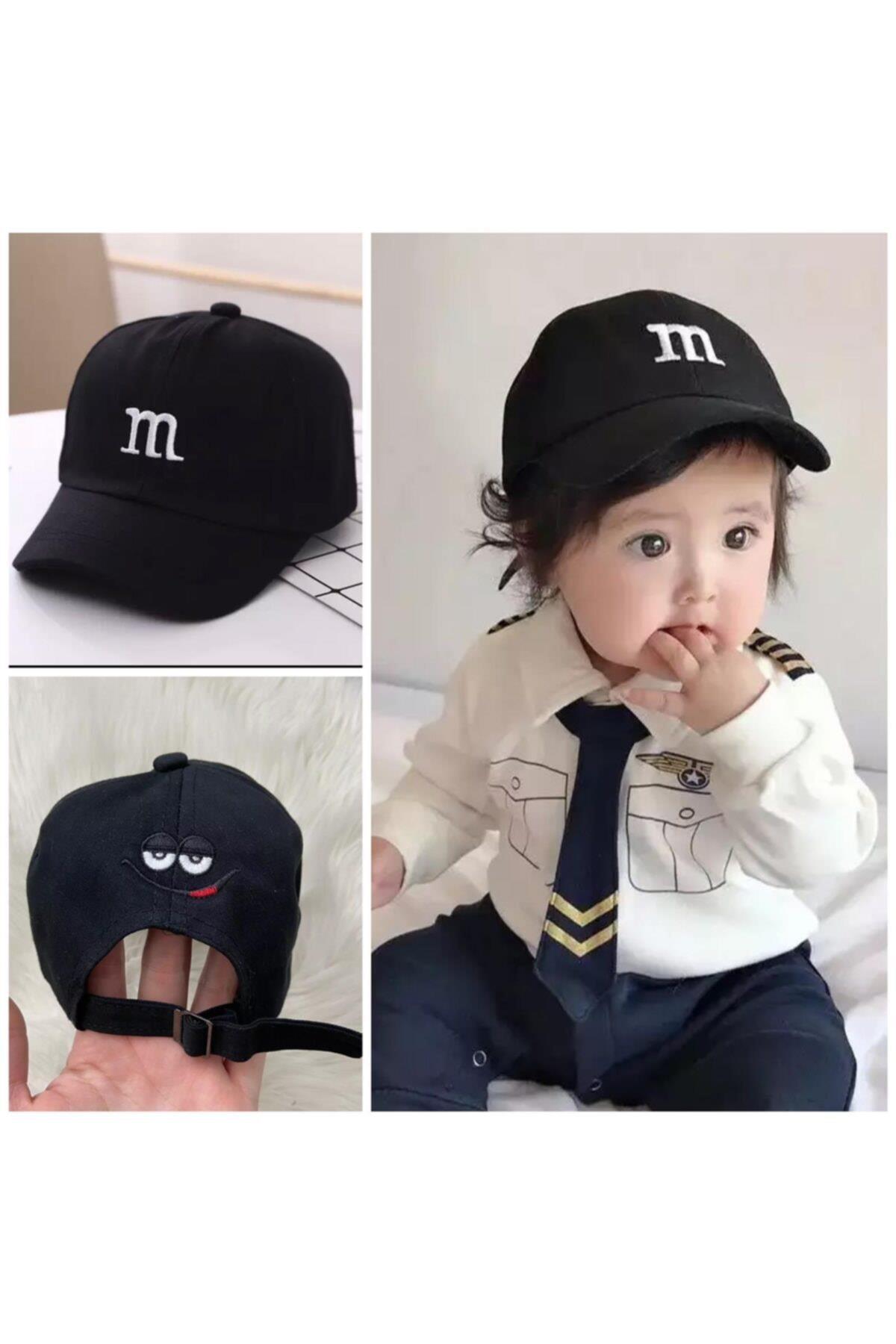Yeni Sezon Trend M&m Şeker Çikolata Bebek Çocuk Şapka Pembe Erkek Kız Unisex