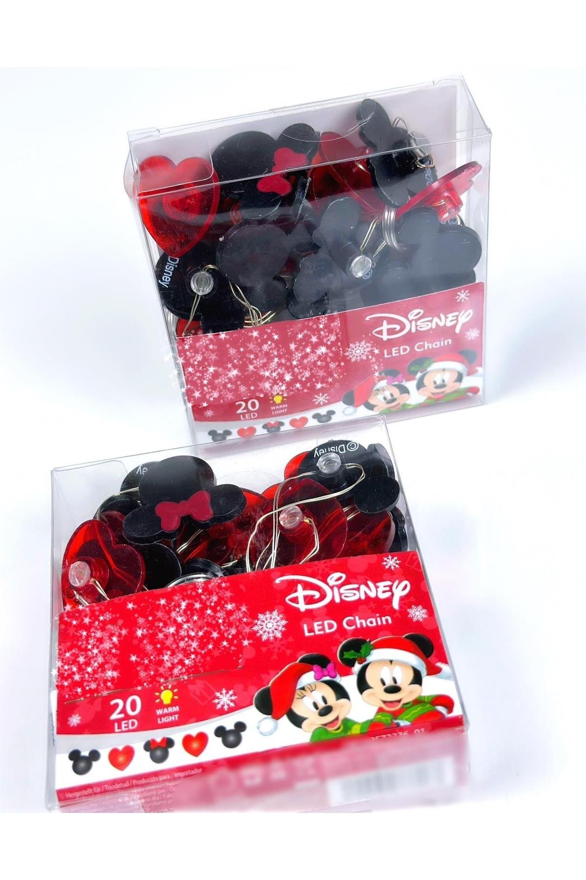 Yeni Yıl Yılbaşı Ithal Orijinal Disney Mickey Minnie Mouse Çam Ağacı Led Işık Zincir Lamba