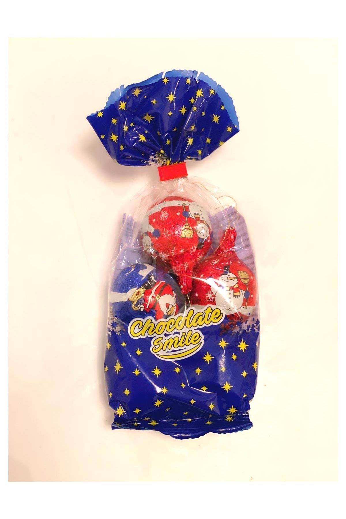 Yeni Yıl Yılbaşı Özel Ithal 5li Noel Baba Çam Ağacı Top Çikolata Hediye Paket Seti
