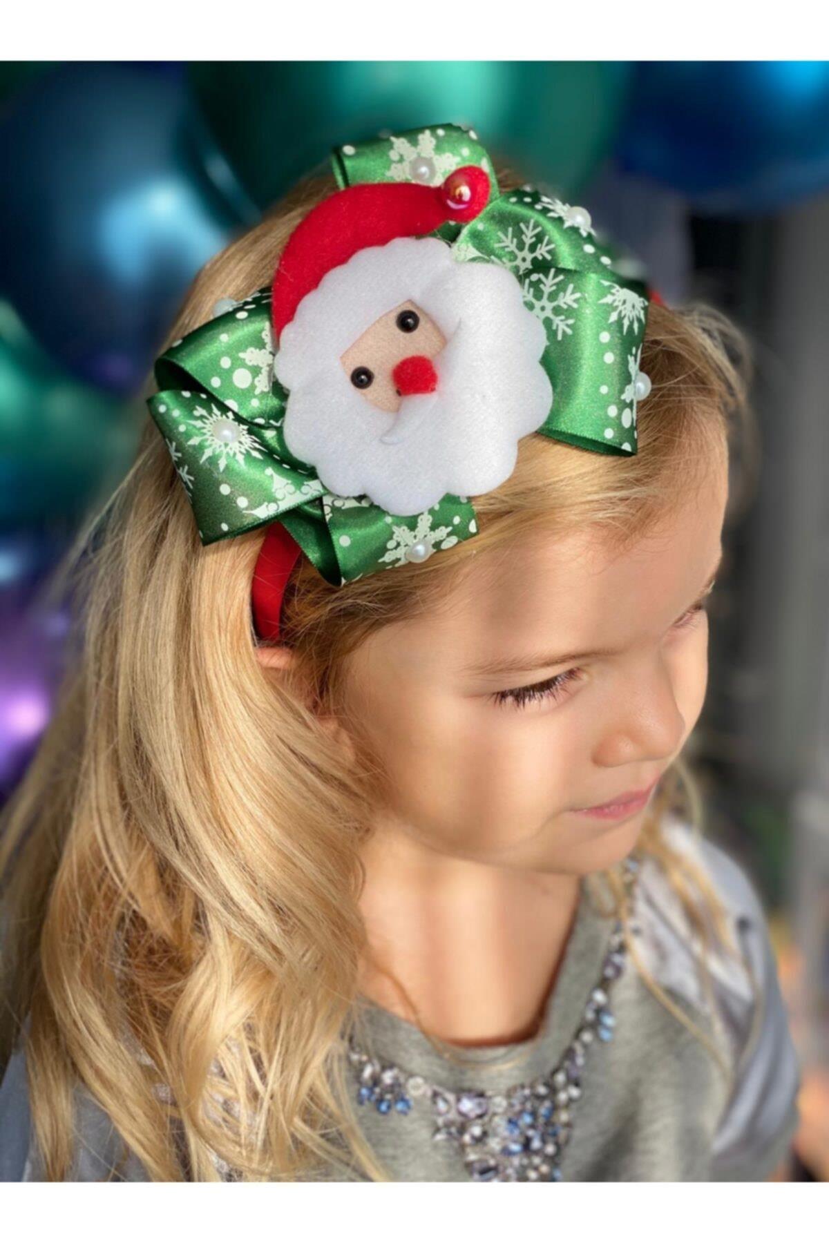 Yeni Yıl Yılbaşı Özel Kutusunda Hediye Noel Baba Kar Tanesi Taşlı Lüks Saten Taç Kırmızı