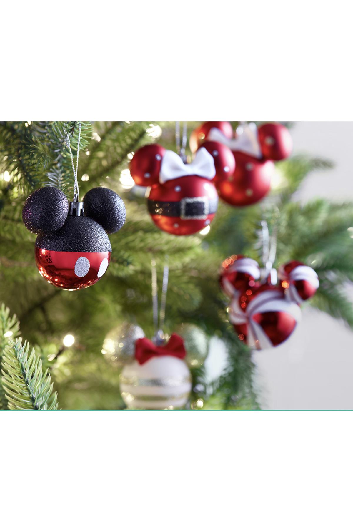 Yeni Yıl Yılbaşı Özel Lüks Ithal Koleksiyonluk Orijinal Disney Mickey Minnie Çam Ağacı Dekor Set