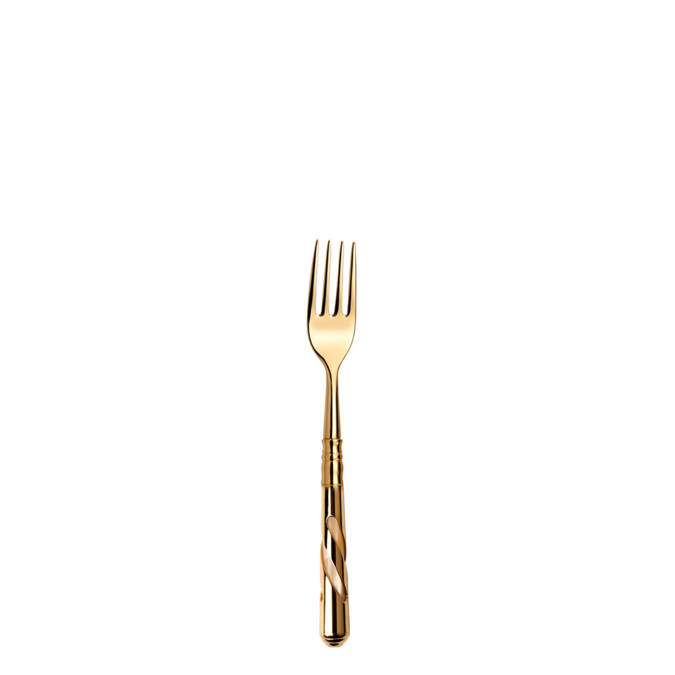 CAPDECO DESSERT FORK ALTAIER GOLD Nacre Ivorie