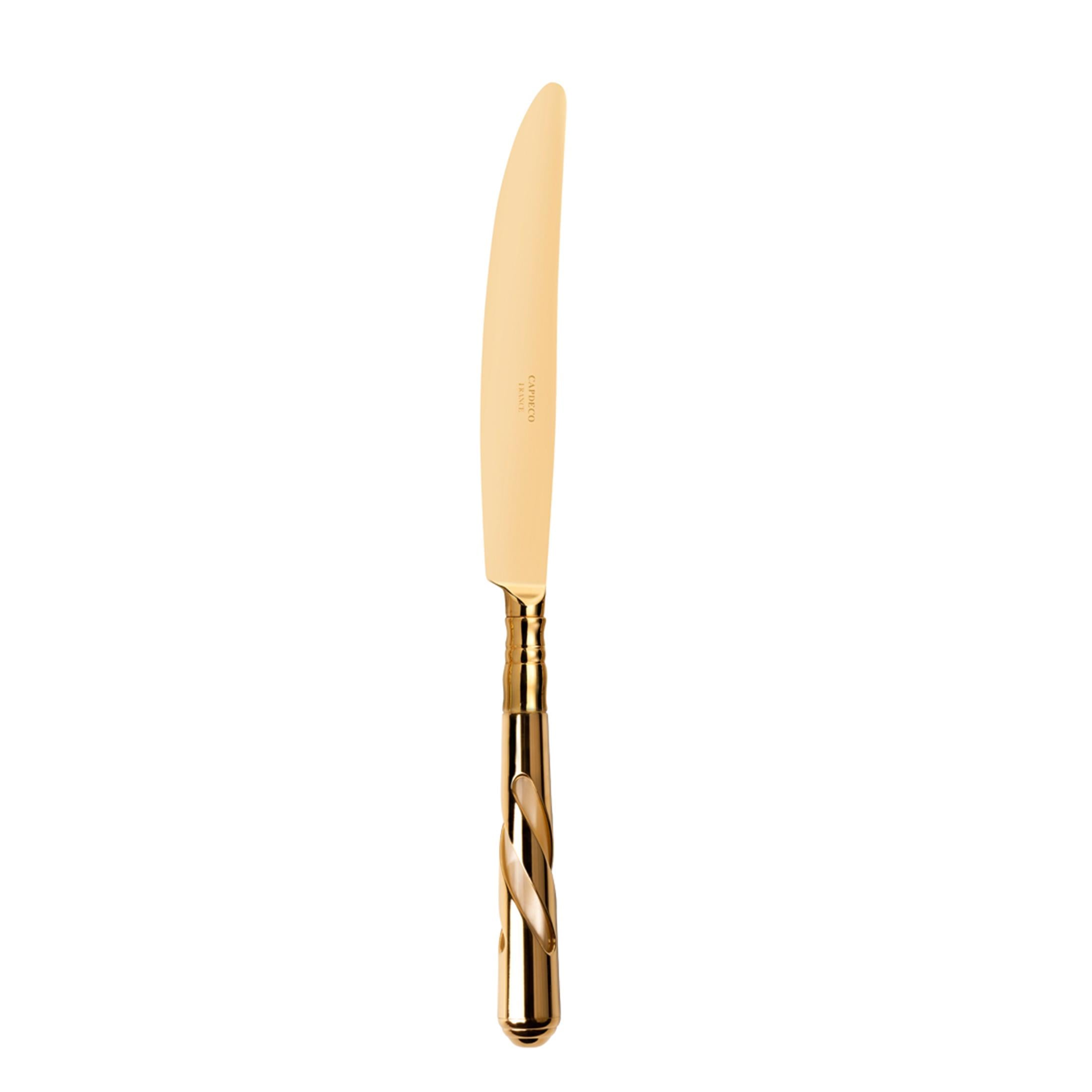 CAPDECO DINNER KNIFE ALTAIER GOLD Nacre Ivorie