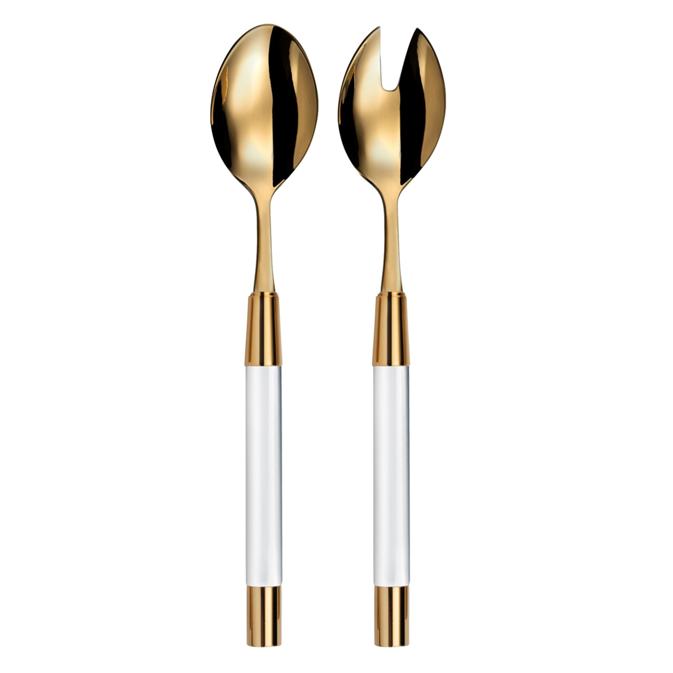 CAPDECO SALAD SERVERS ZOE Cristal