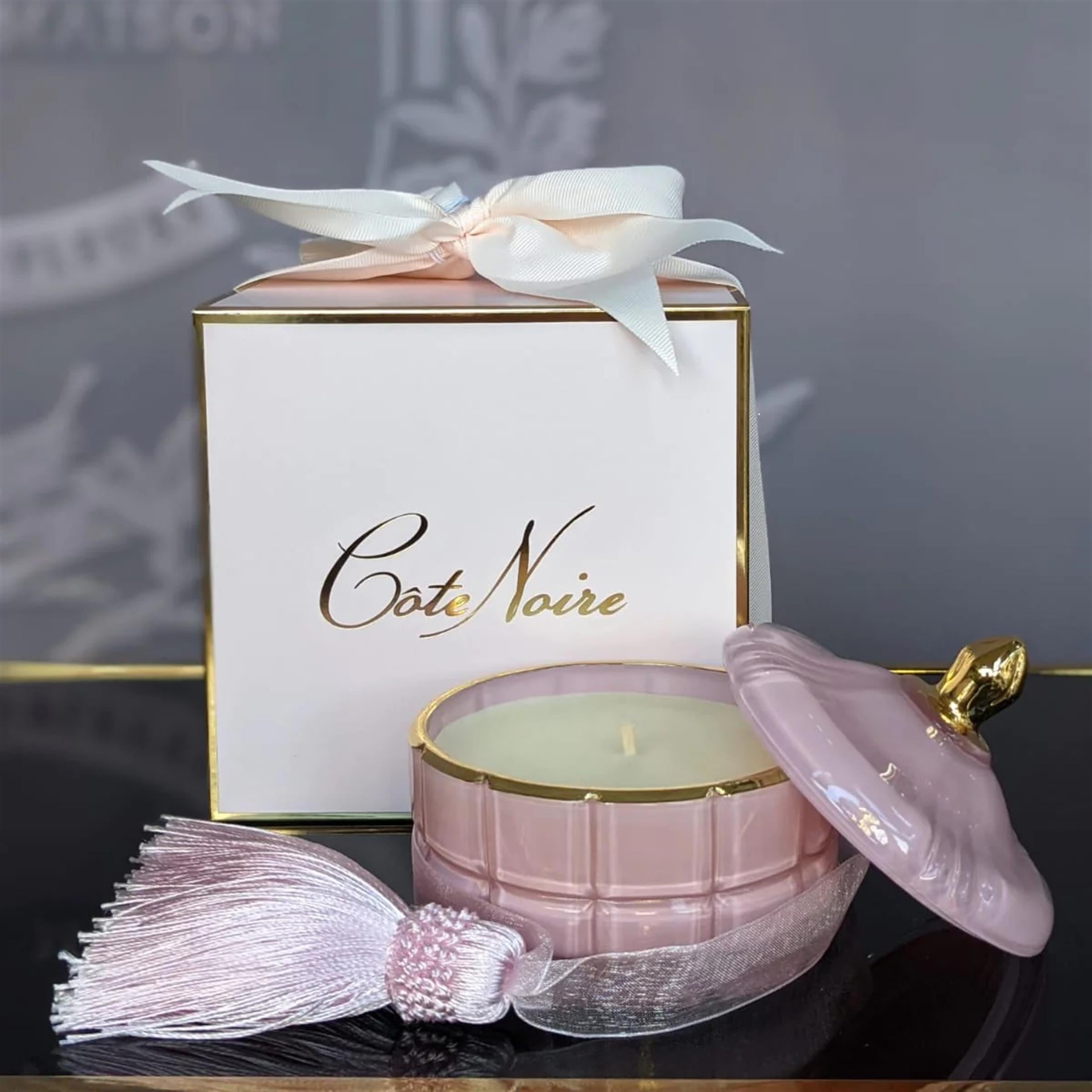 COTE NOIR Art Deco Candle Pink