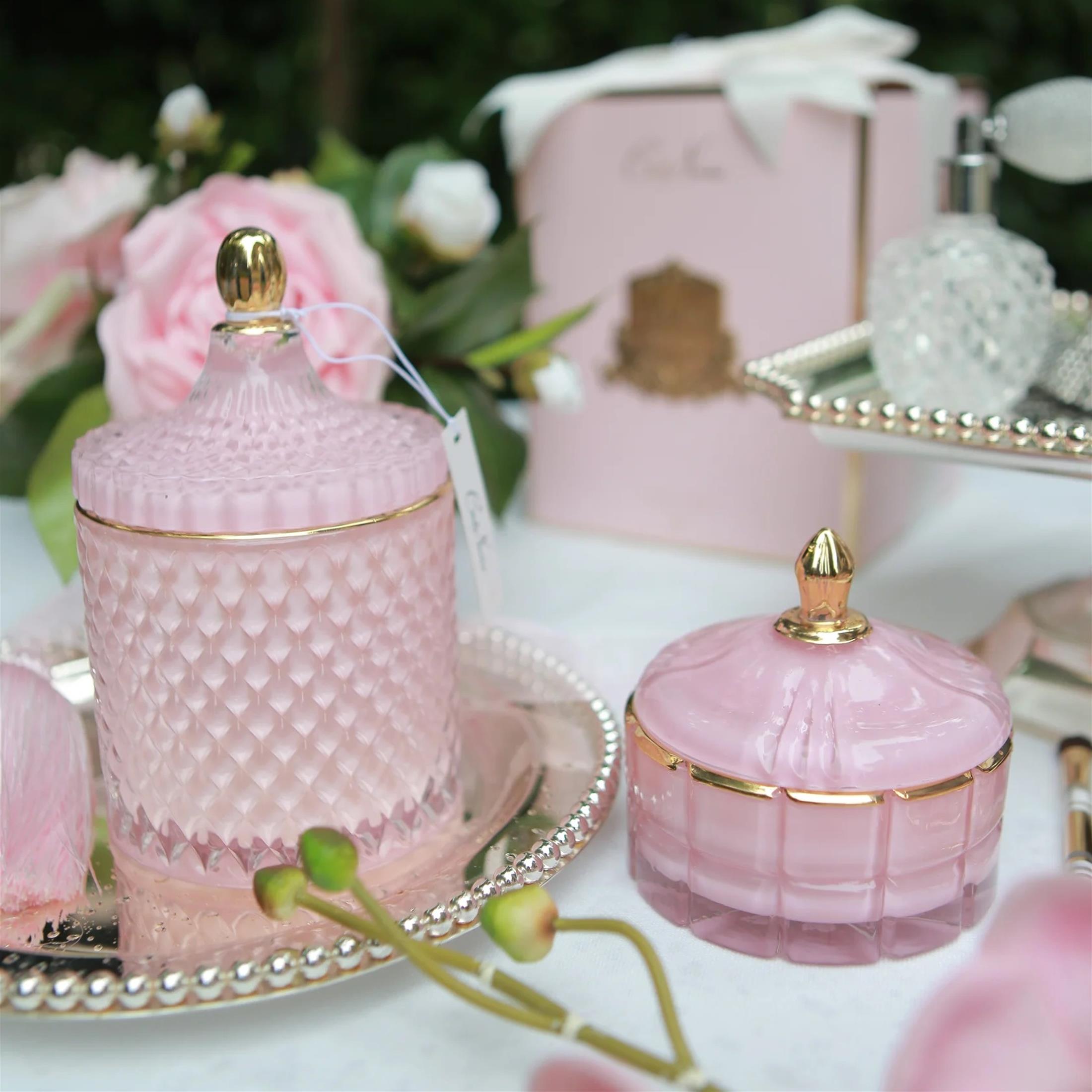 COTE NOIR Art Deco Candle Pink
