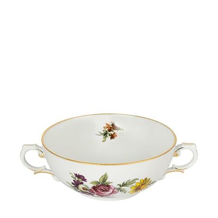 FURSTENBERG Soup Bowl with Handle 330ml LOWER FURSTENBERG BUNTE BLUME