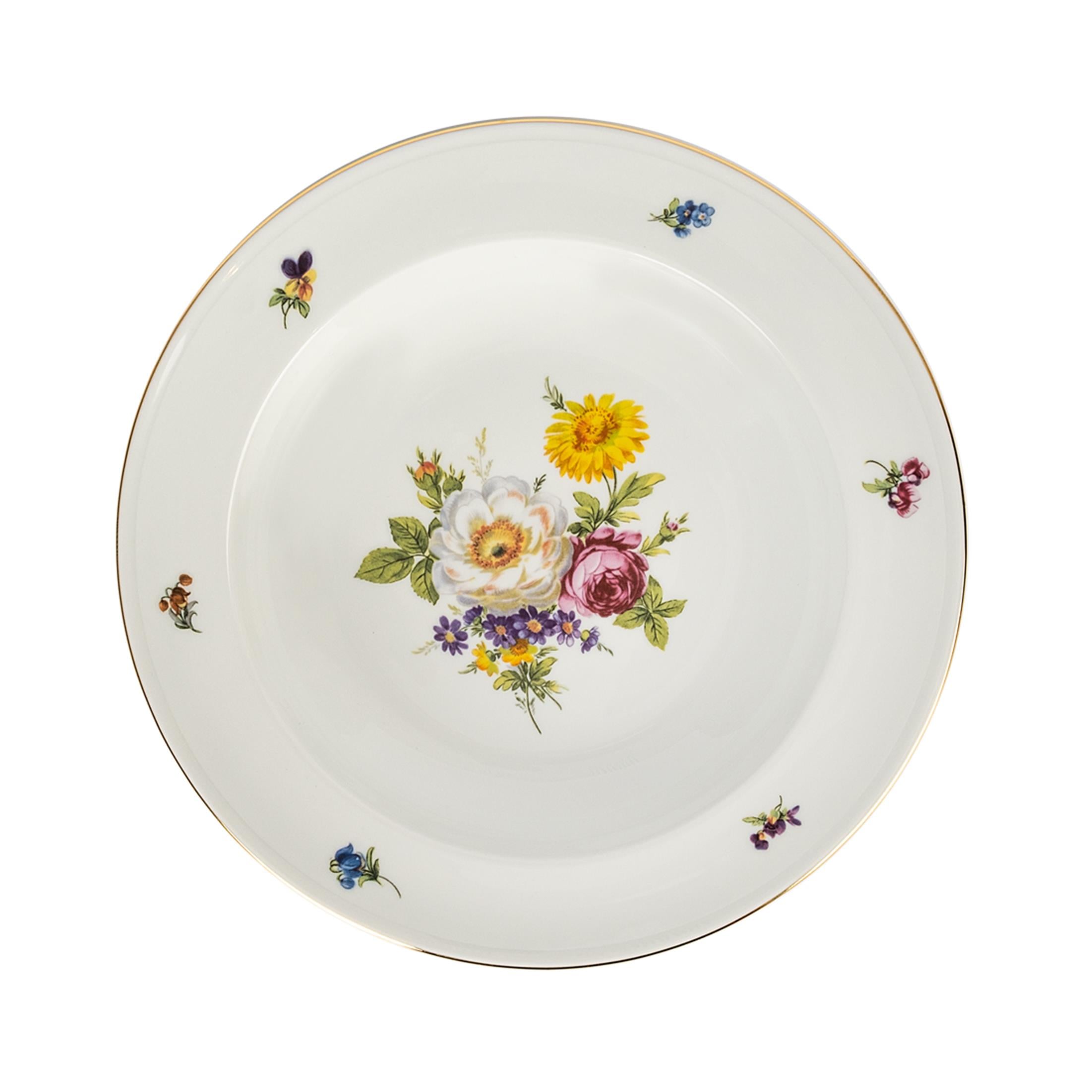 FURSTENBERG Çukur Tabak 23,3cm ALT FURSTENBERG BUNTE BLUME