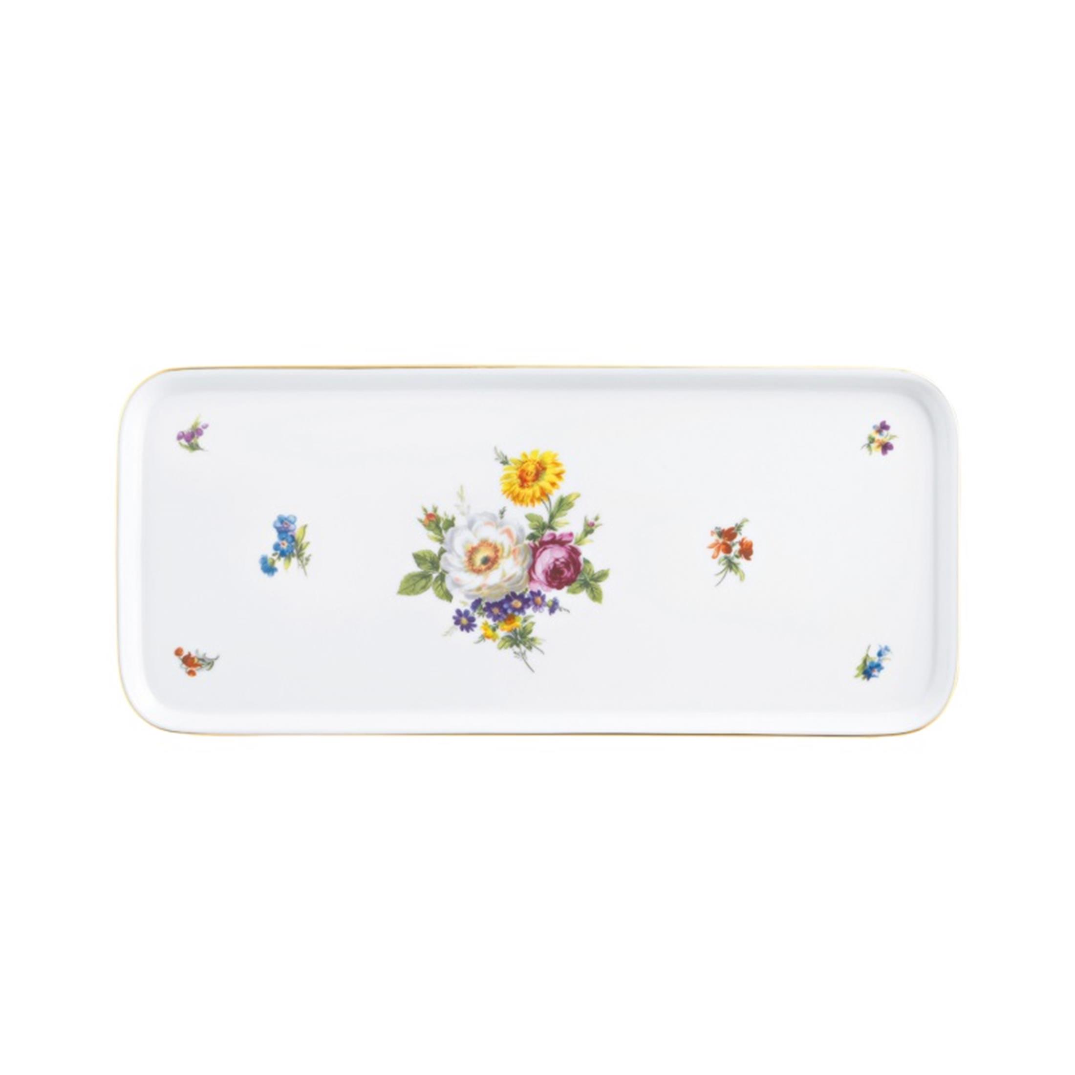 FURSTENBERG Pasta Tabağı Dikdörtgen 32 cm  ALT FURSTENBERG BUNTE BLUME