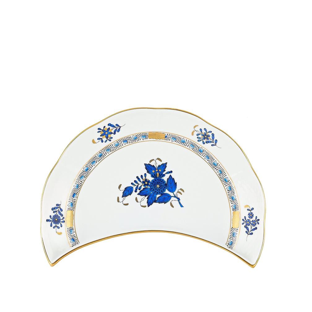 HEREND Ay Tabağı 20,5 cm Apponyi Buket Mavi