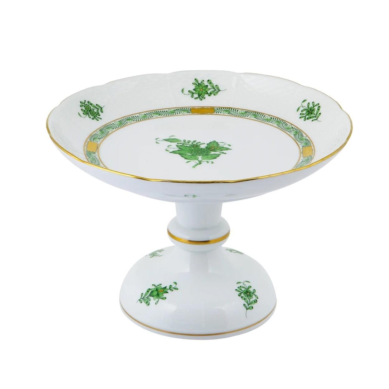 HEREND Ayaklı Servislik 24cm Apponyi Yeşil