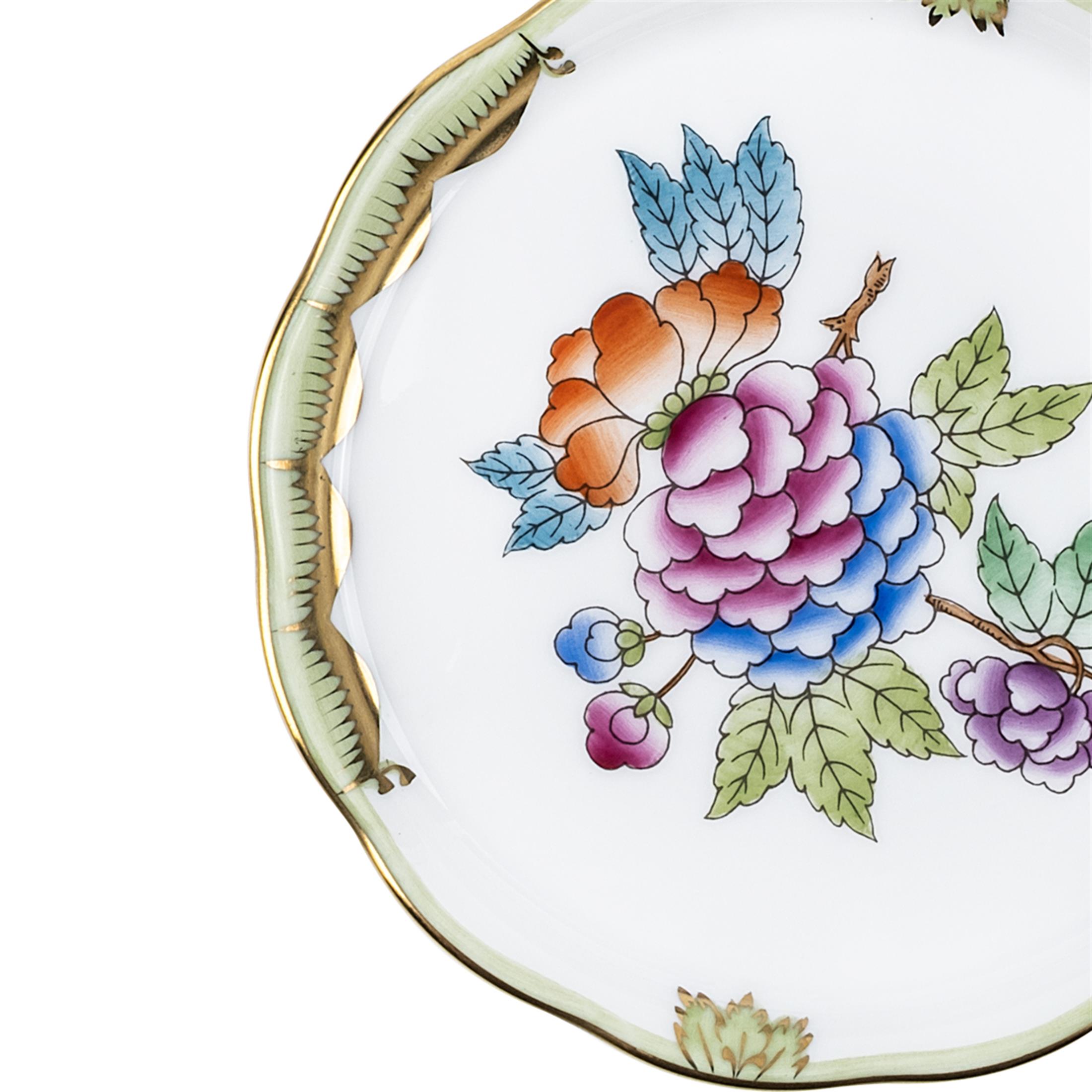 HEREND Bardak Altlığı 10cm Queen Victoria Az Desenli