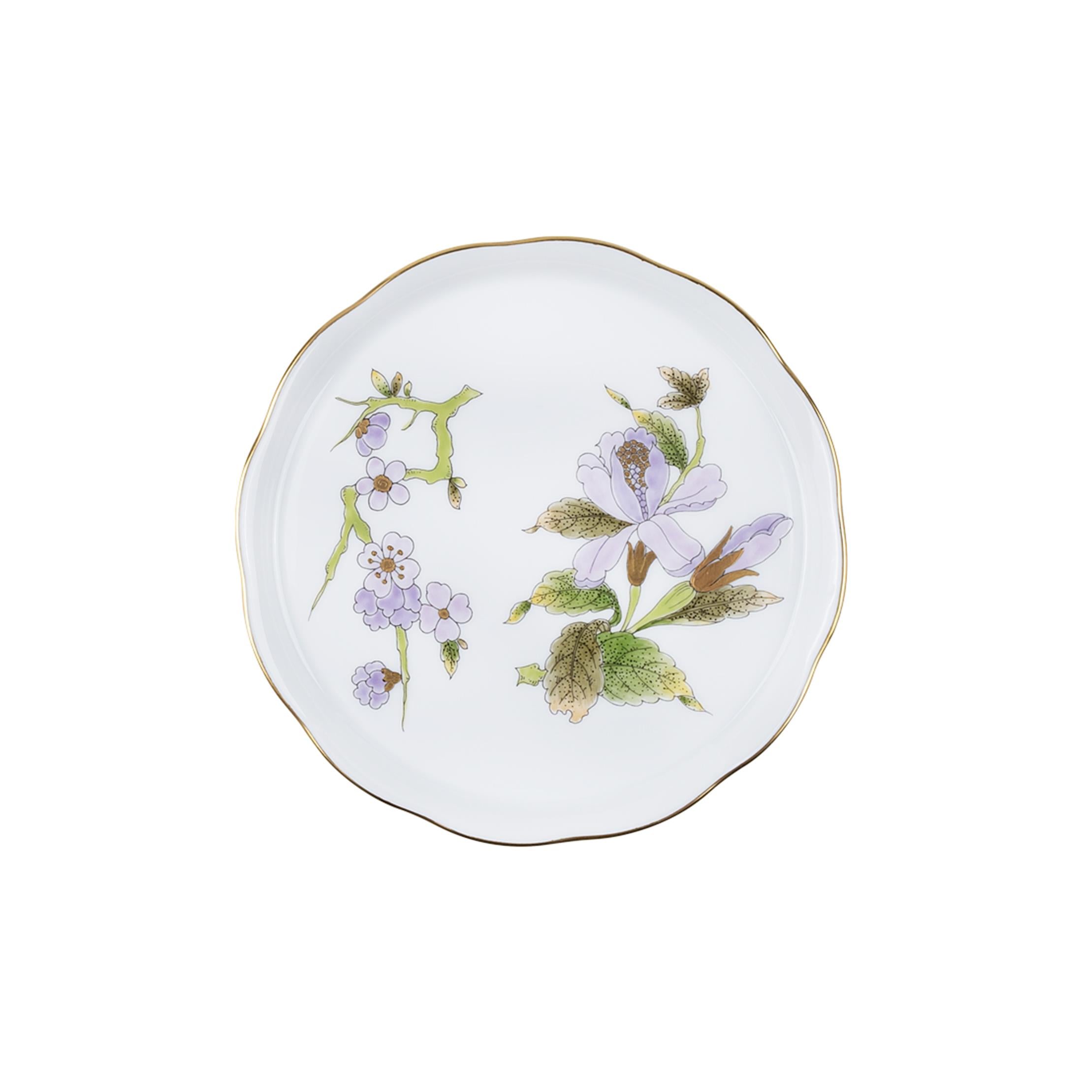 HEREND Bardak Altlığı 12cm Victoria Lila Yeşil