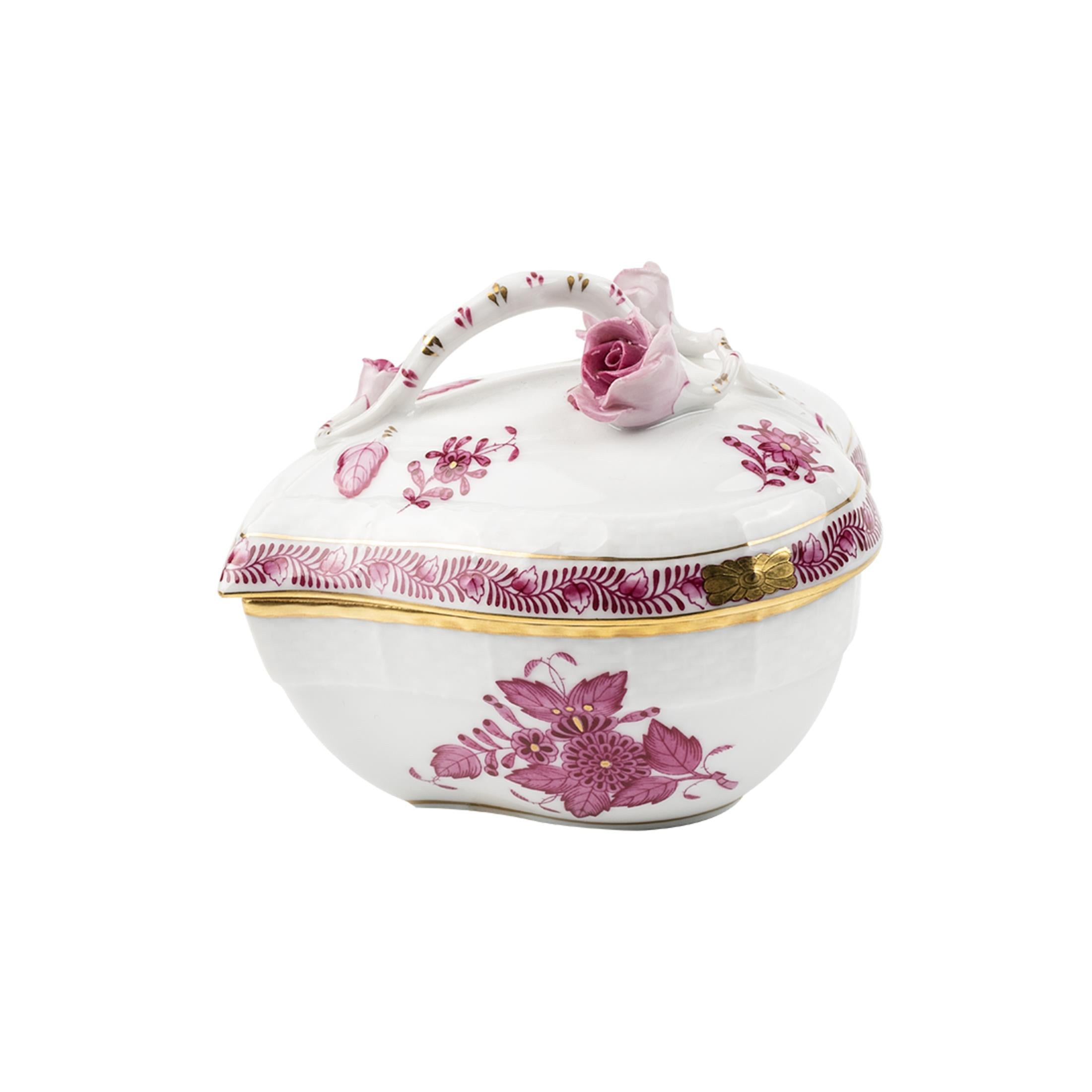 HEREND Bonboniyer 11,5cm Apponyi Pink