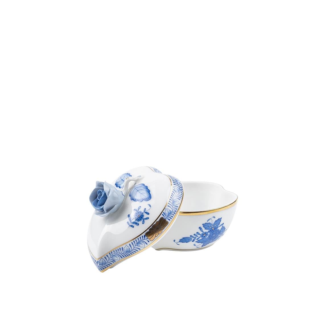 HEREND Bonboniyer 7,5cm Apponyi Mavi