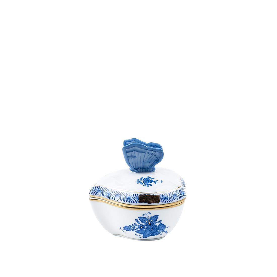 HEREND Bonboniyer 7,5cm Apponyi Mavi