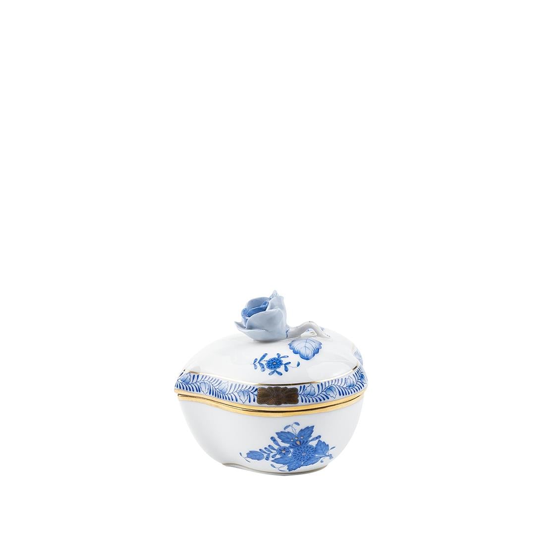 HEREND Bonboniyer 7,5cm Apponyi Mavi