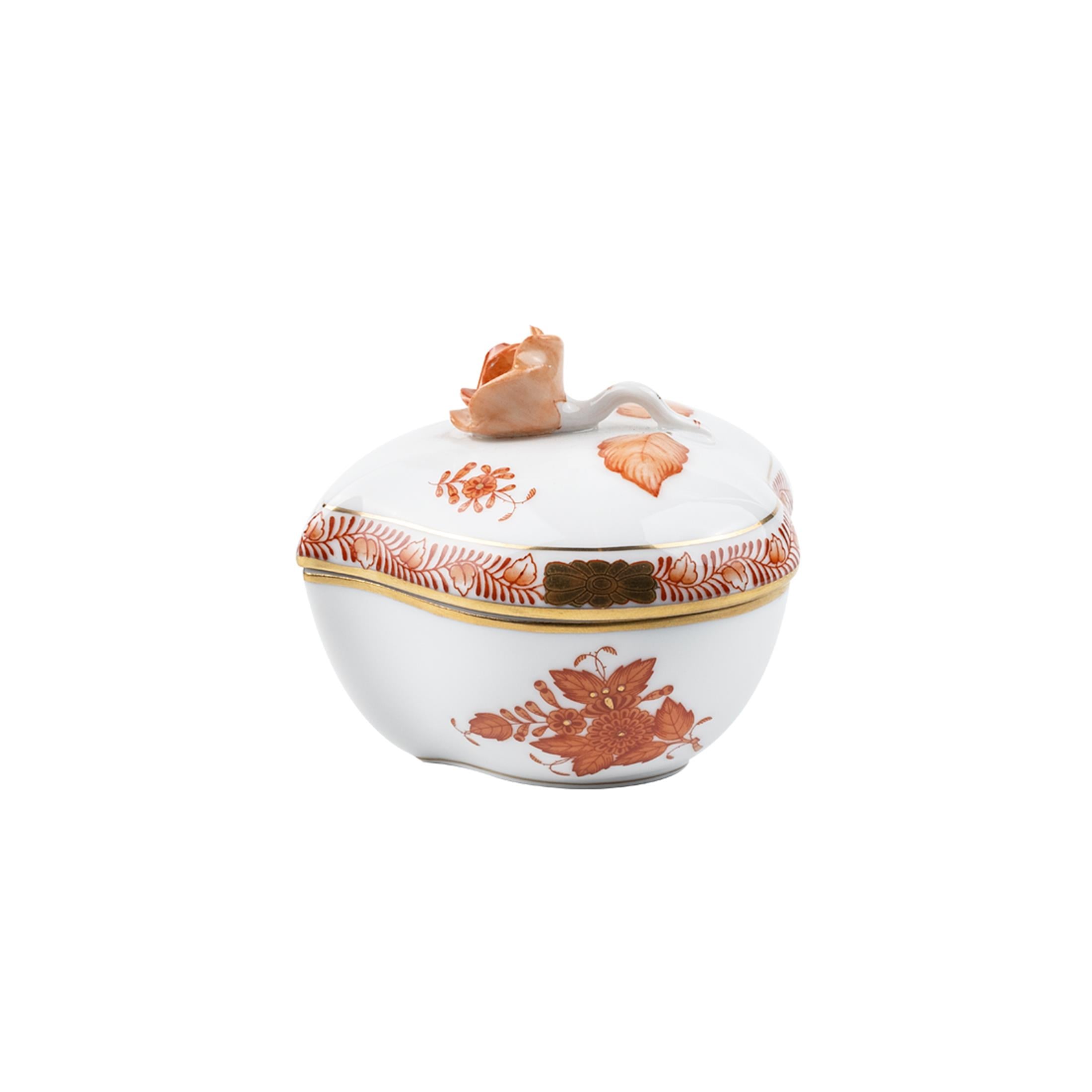 HEREND Bonbonier 7,5cm Apponyi Orange