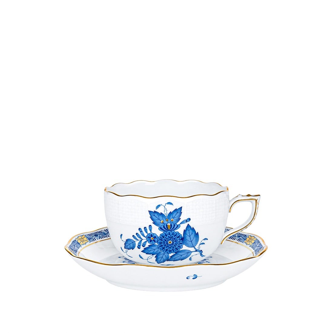 HEREND Çay Fincanı & Tabağı 200ml Apponyi Mavi