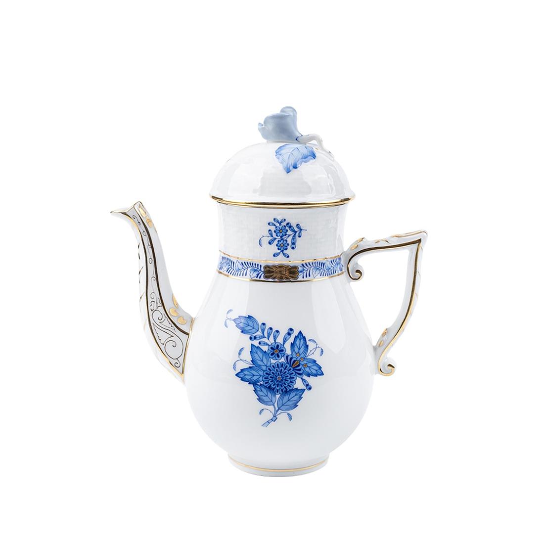HEREND Teapot 400ml Apponyi Blue