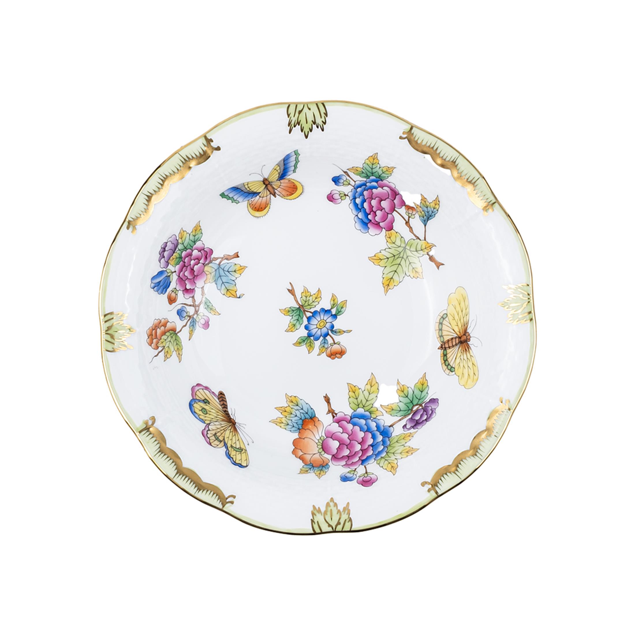 HEREND Soup Bowl Queen Victoria Classic Color